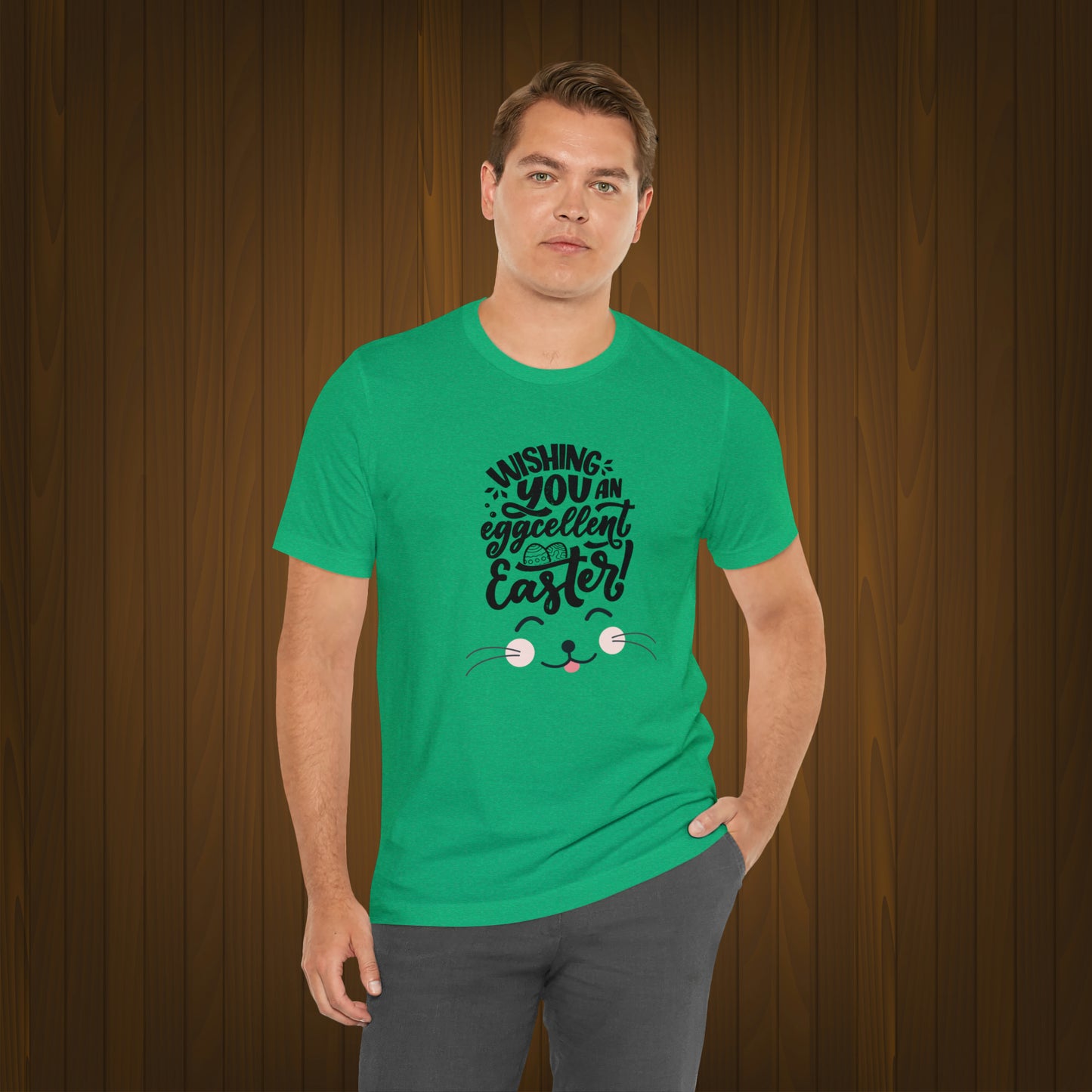 Happy Easter Unisex Jersey Short Sleeve Tee