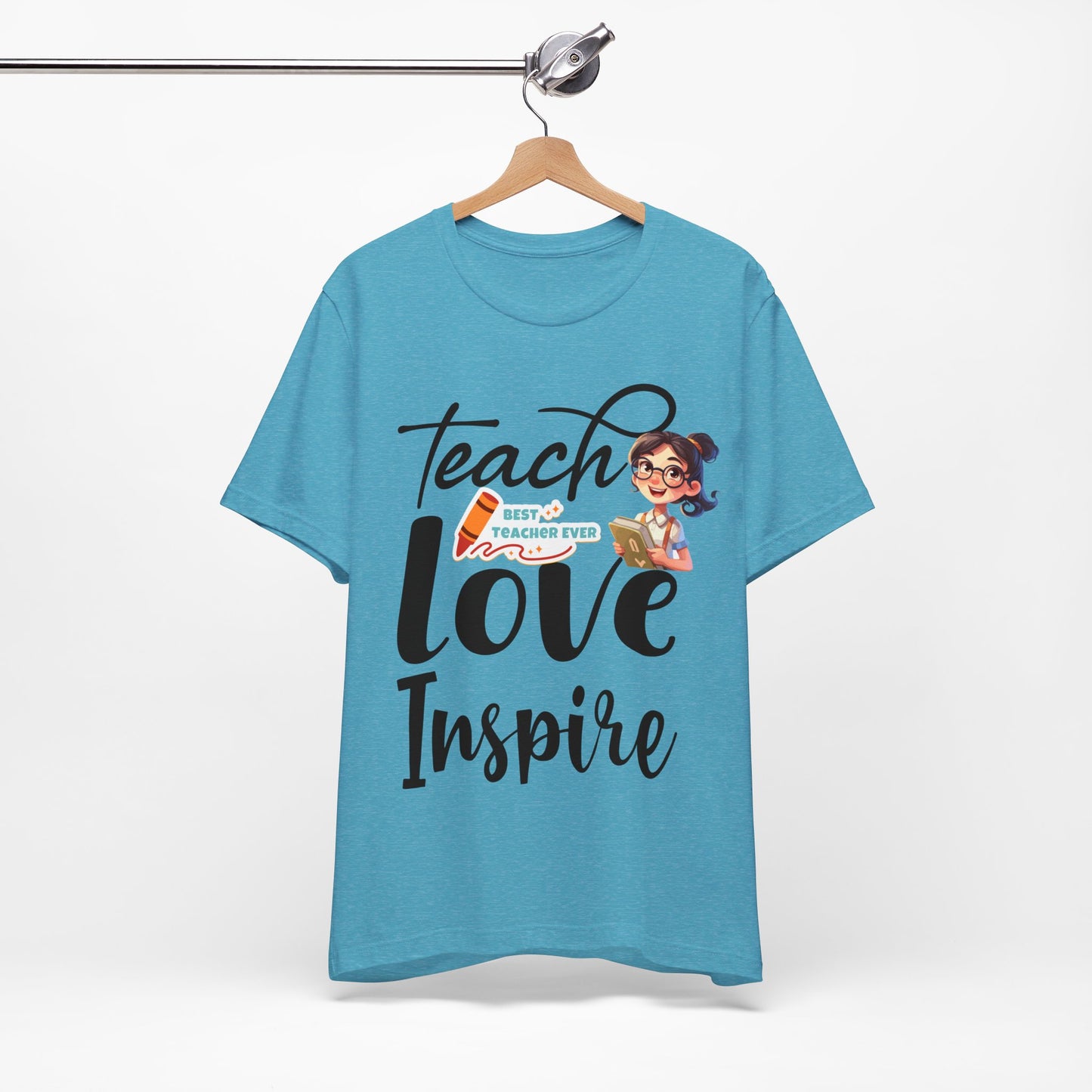 Teach Love Inspire T-shirt, Hello Teacher T-Shirt, Back To School T-Shirt, Teach Love Inspire Teacher Shirt, Teacher Back To school unisex jersey short sleeve.First Day Vibes T-Shirt.