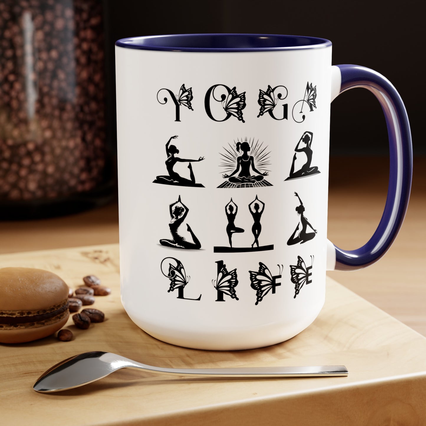 Yoga Life Coffee Mug, Cute Yoga Coffee Mug, Yoga lovers Coffee Mug, Yoga Instructor Gift, Gift For Yoga lover, Gift For Yogi.
