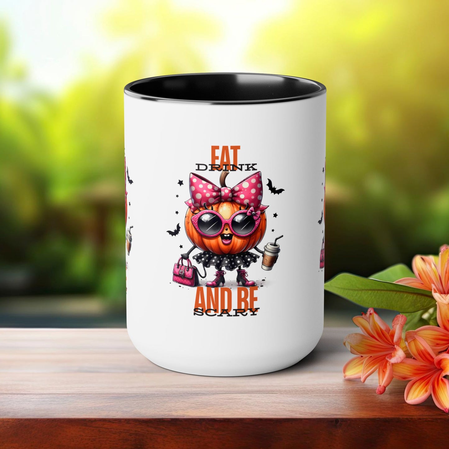 Eat Drink And Be Scary Halloween Coffee Mug, Let's Go Halloween Coffee Mug, Trick or Treat Halloween Coffee Mug, Cute Skeleton Coffee Mug, Spooky Season Halloween Coffee Mug.