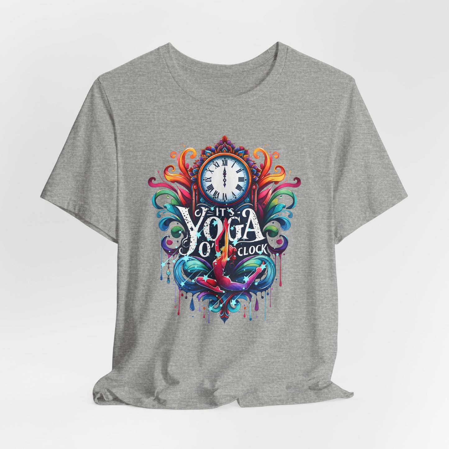 It's Yoga O'clock Yoga T-Shirt, Cute Yoga workout Shirt, Yoga lovers T-shirt, Yoga Instructor Gift, Gym shirt, Gift For Yoga lover, Gift For Yogi.