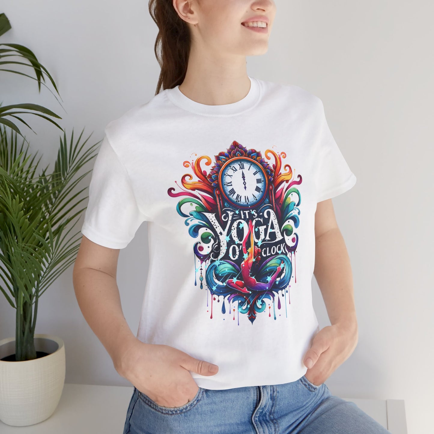 It's Yoga O'clock Yoga T-Shirt, Cute Yoga workout Shirt, Yoga lovers T-shirt, Yoga Instructor Gift, Gym shirt, Gift For Yoga lover, Gift For Yogi.
