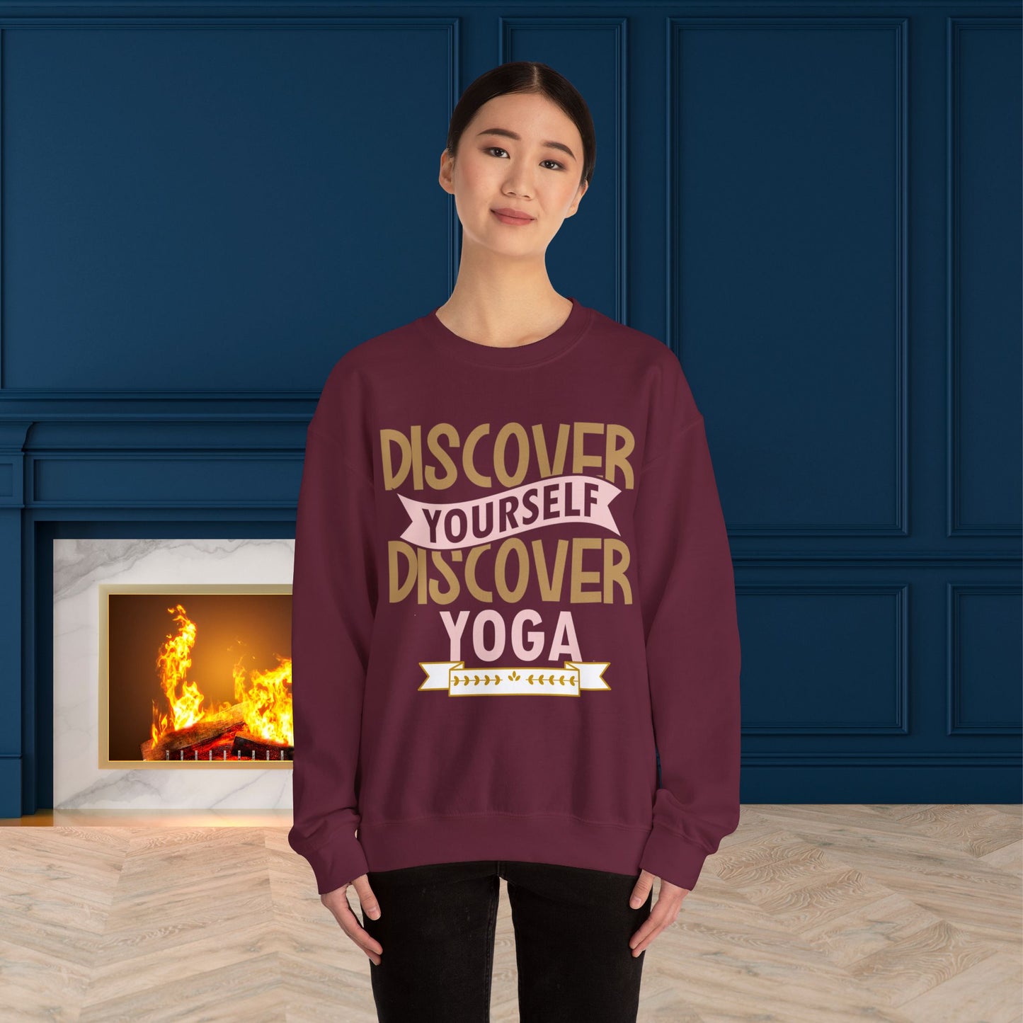 Yoga unisex heavy blend crewneck sweatshirt,Yoga workout Sweatshirt,Yoga lovers Sweatshirt, Yoga Instructor Gift, Gym Sweatshirt, Gift For Yoga lovers, Gift For Yogi.