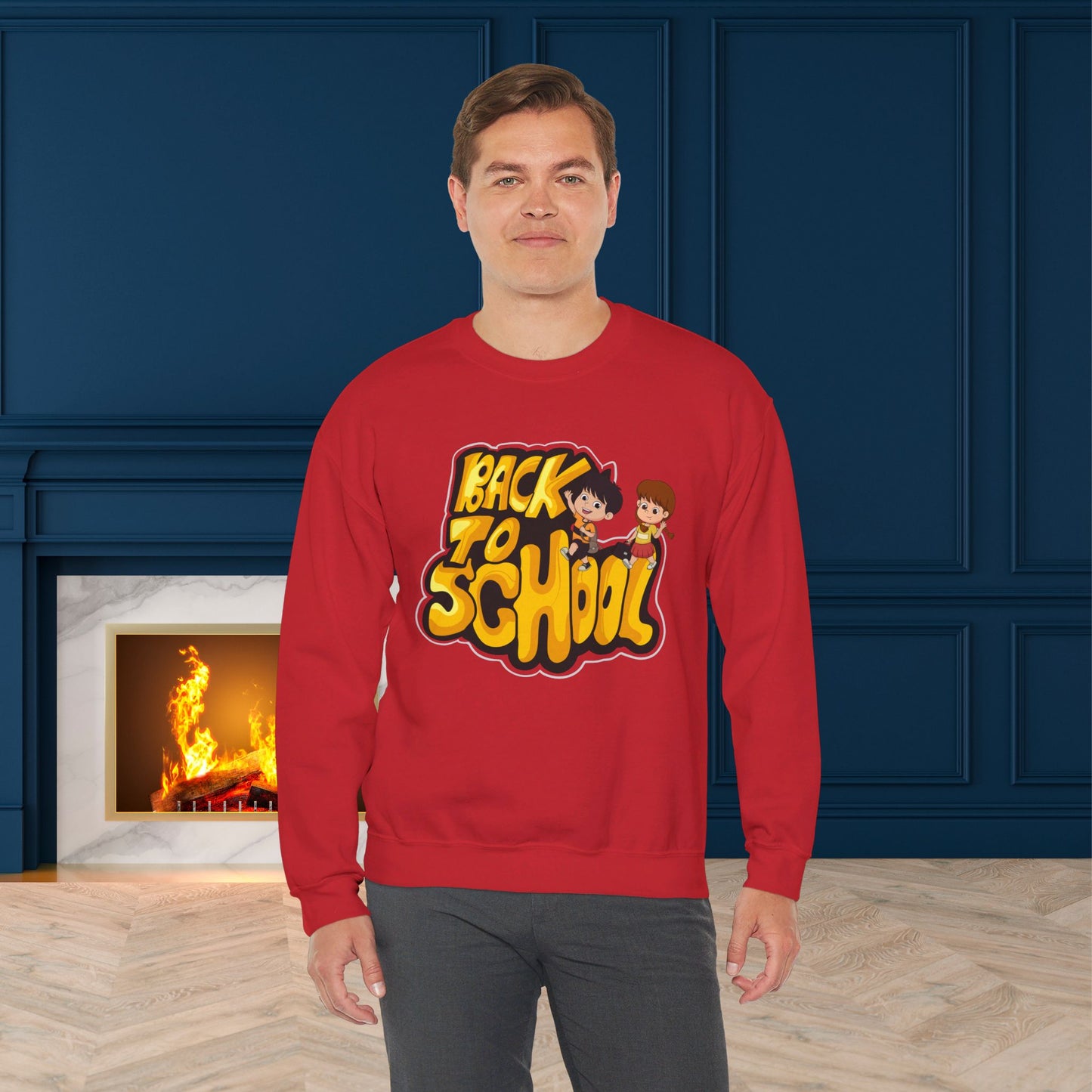 Back To school unisex heavy blend crewneck sweatshirt, We Love Teachers Sweatshirt,Teacher Back To school Sweatshirt. First Day Vibes Sweatshirt.