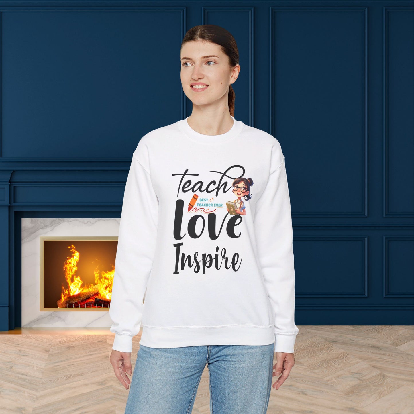 We Love Teachers Sweatshirt, Back To school unisex heavy blend crewneck sweatshirt, Teacher Back To school Sweatshirt. First Day Vibes Sweatshirt.