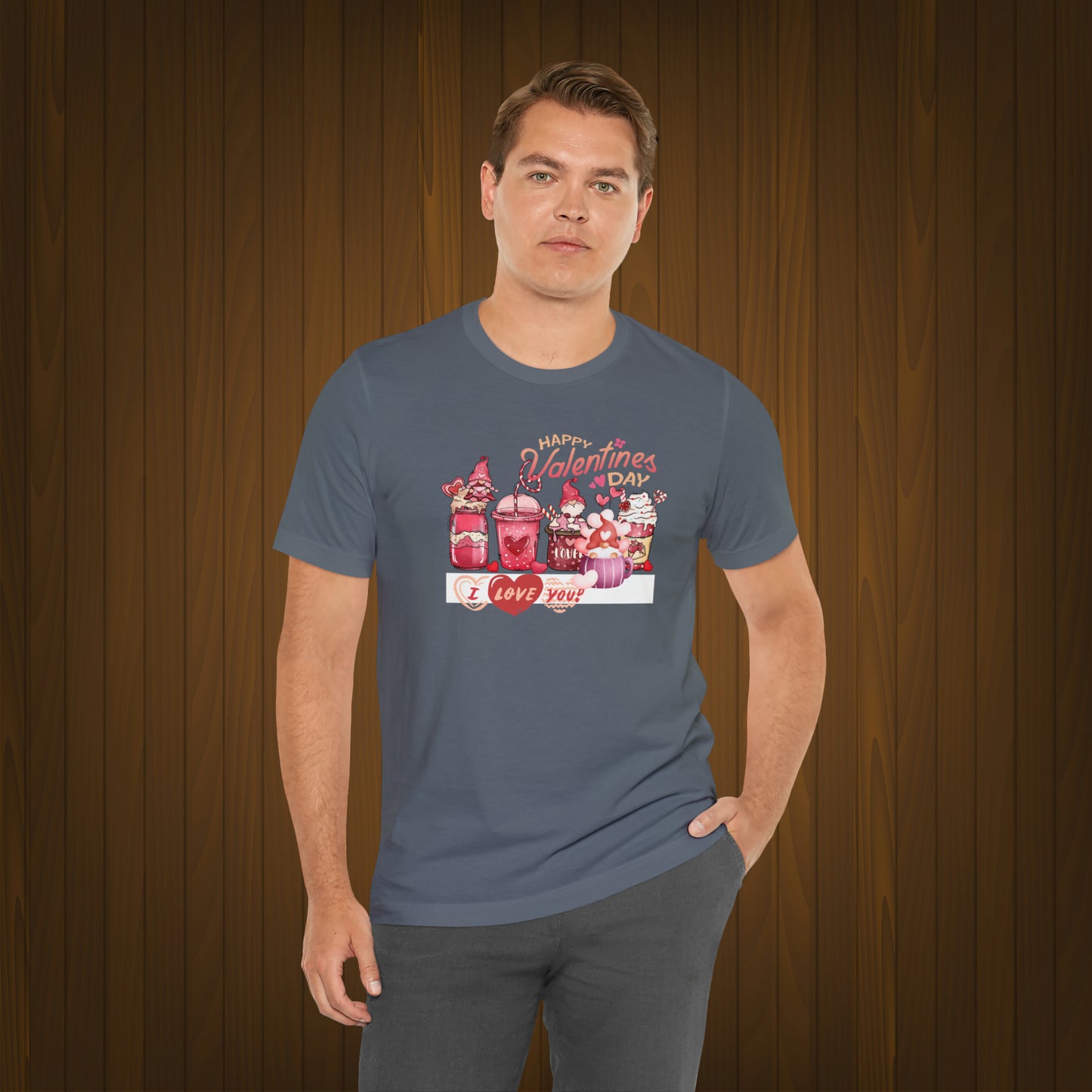 Happy valentines day Unisex Jersey Short Sleeve Tee
