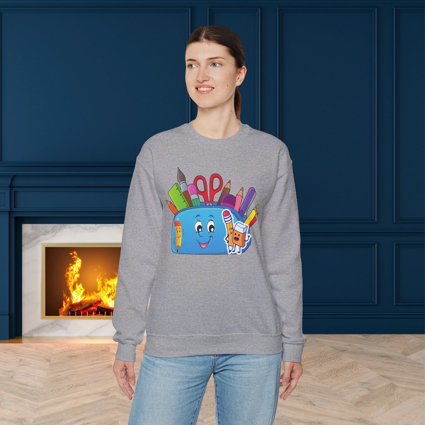We Love Teachers Sweatshirt, Back To school unisex heavy blend crewneck sweatshirt, Teacher Back To school Sweatshirt. First Day Vibes Sweatshirt.