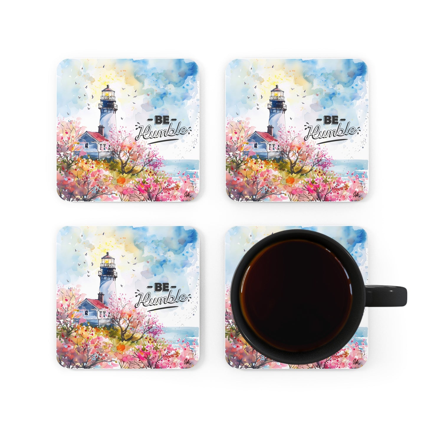 Corkwood Coaster Set