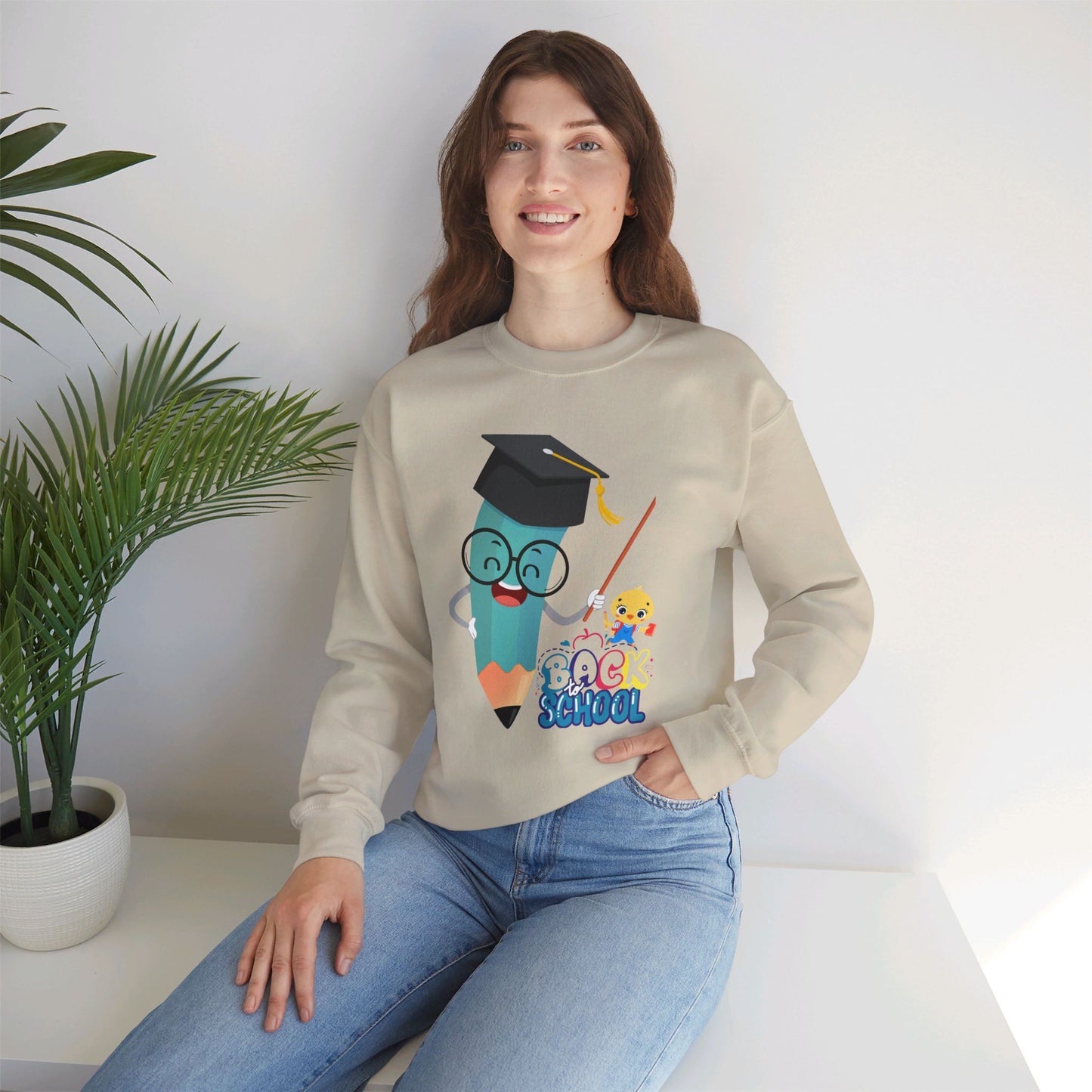 Back To school unisex heavy blend crewneck sweatshirt, We Love Teachers Sweatshirt,Teacher Back To school Sweatshirt. First Day Vibes Sweatshirt.