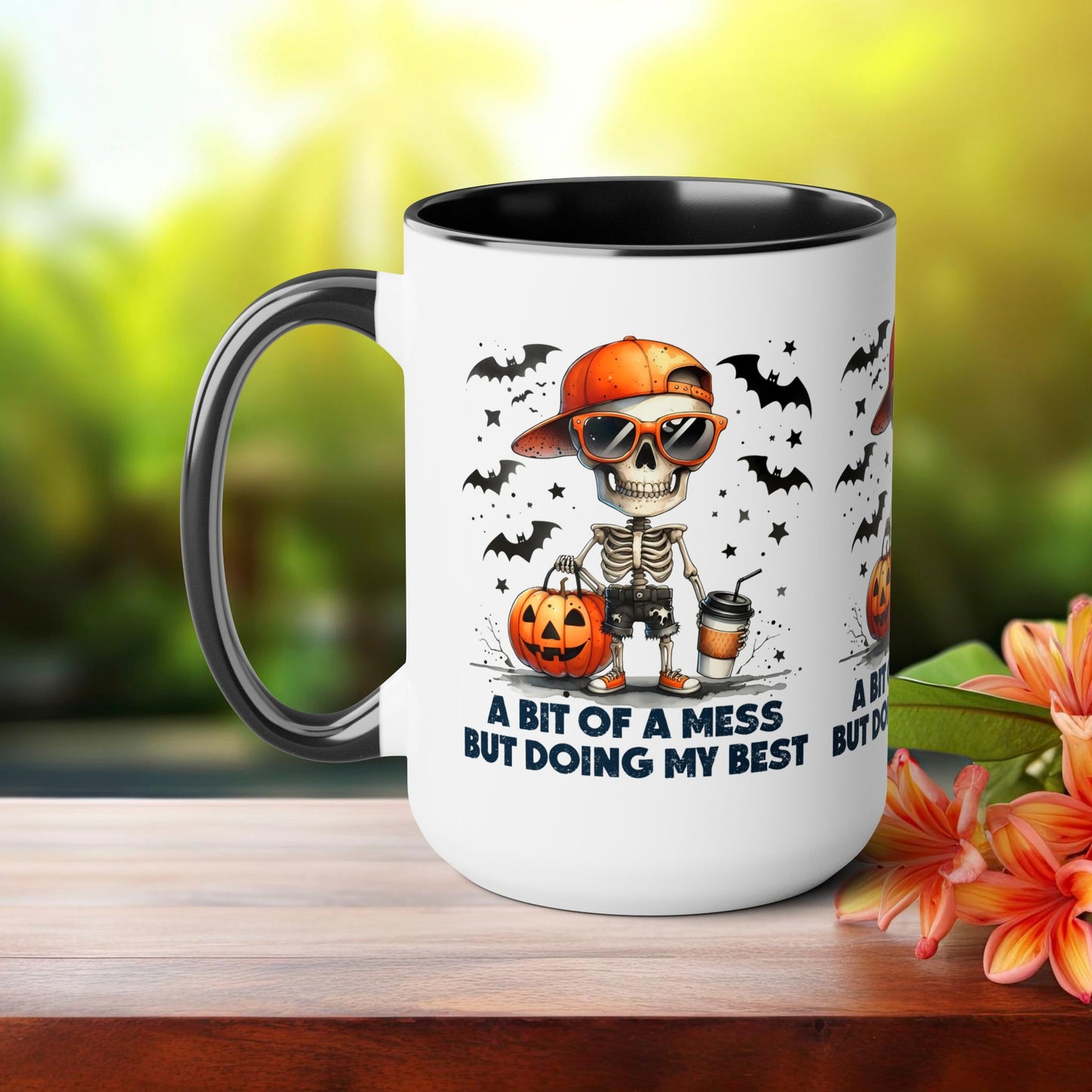 Happy Halloween Coffee Mug, Let's Go Halloween Coffee Mug, Trick or Treat Halloween Coffee Mug, Cute Skeleton Coffee Mug, Spooky Season Halloween Coffee Mug.
