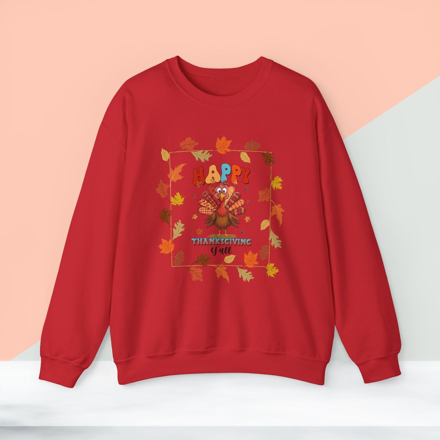 HappyThanksgiving Sweatshirt - Unisex Heavy Blend, Happy Thanksgiving2024 Sweatshirt, Thanksgiving Gift, Festive Sweatshirt.