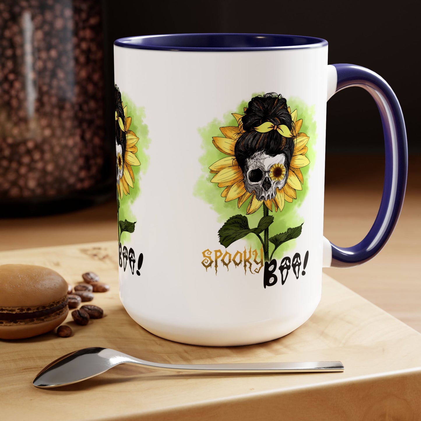 Spooky Boo Halloween Coffee Mug, Let's Go Halloween Coffee Mug, Trick or Treat Halloween Coffee Mug, Cute Ghost Coffee Mug, Spooky Season Halloween Coffee Mug.