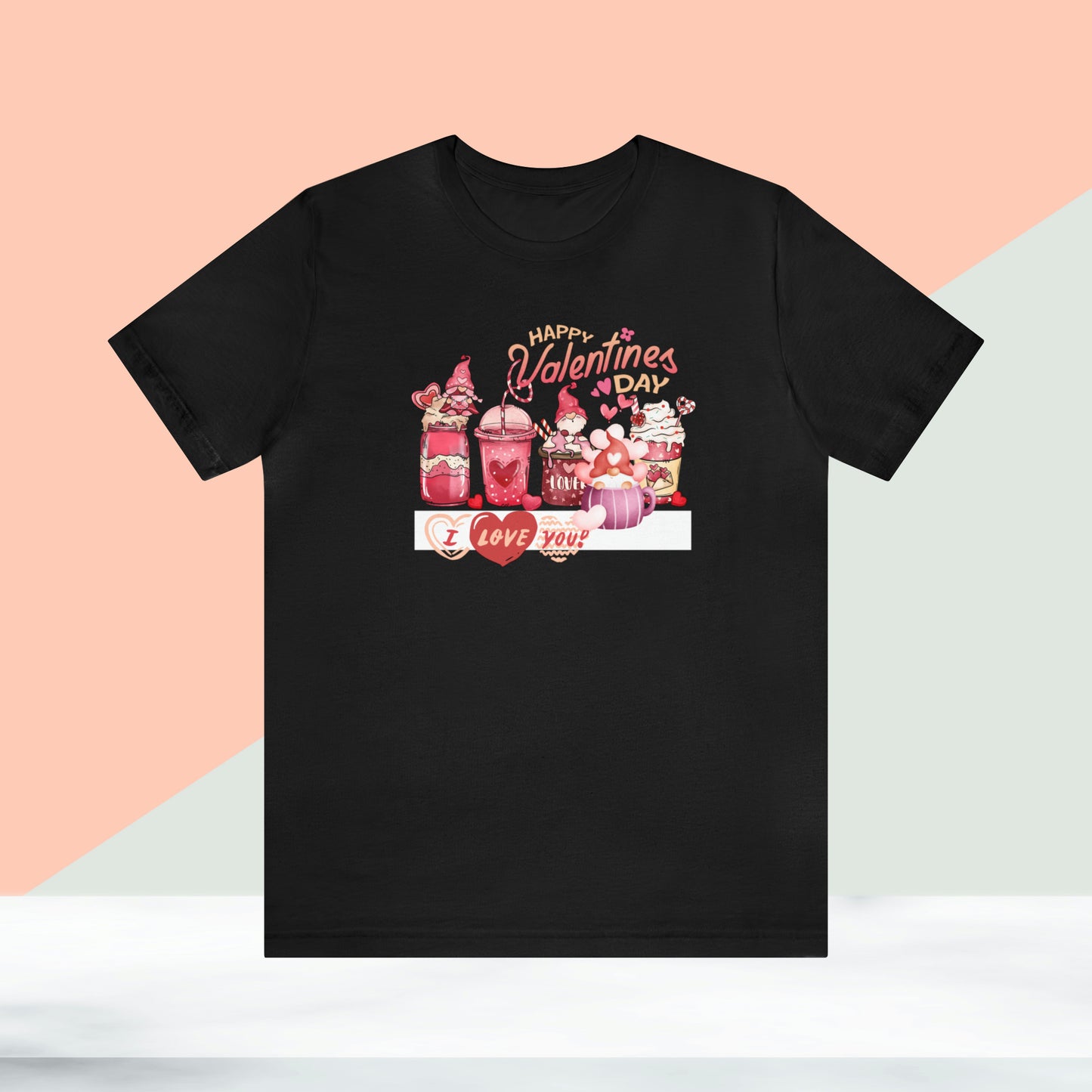 Happy valentines day Unisex Jersey Short Sleeve Tee