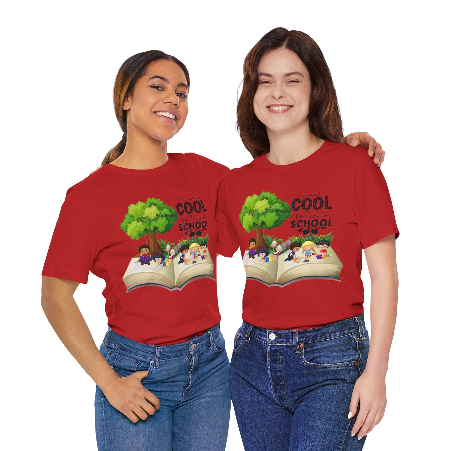 Looking Cool For BackTo School T-Shirt, Hello Teacher T-Shirt, Back To School T-Shirt, Teach Love Inspire Teacher Shirt, Teacher Back To school unisex jersey short sleeve.First Day Vibes T-Shirt.