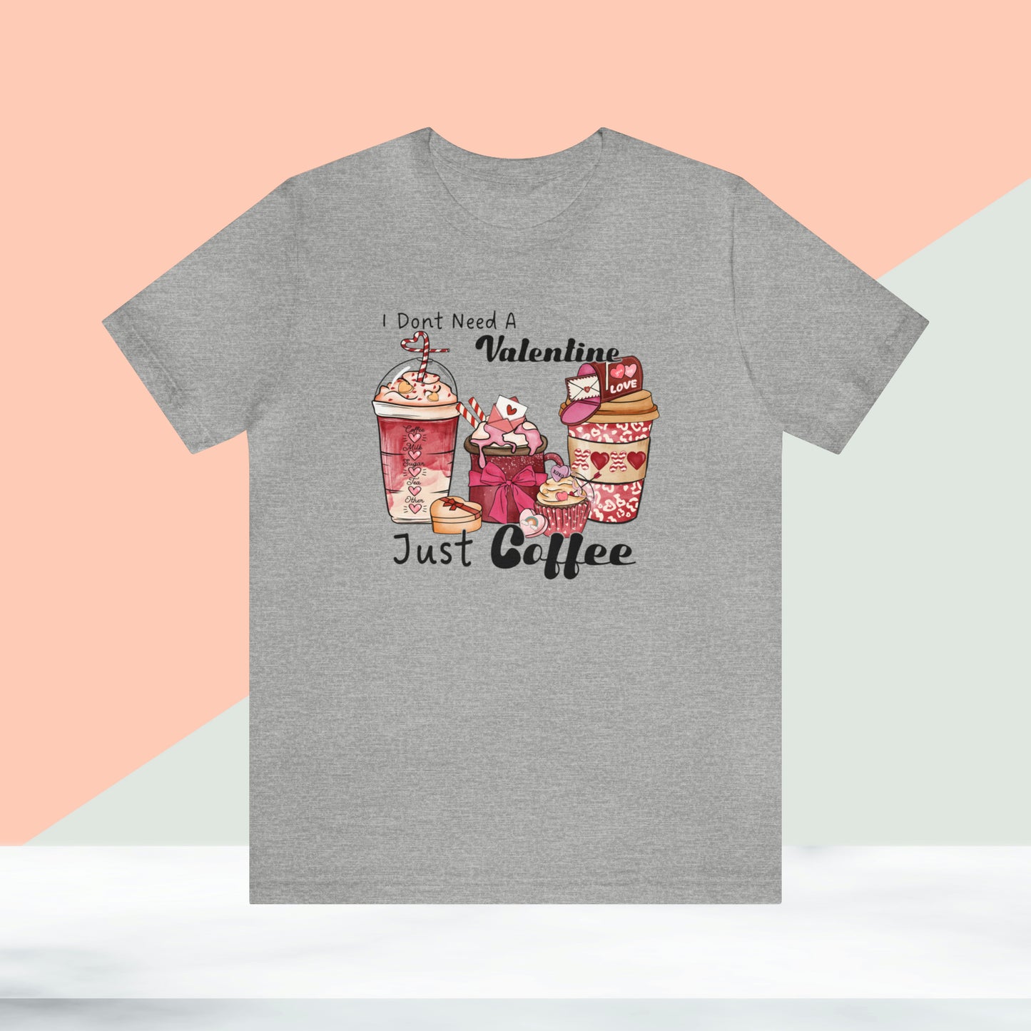 Happy valentines day Unisex Jersey Short Sleeve Tee