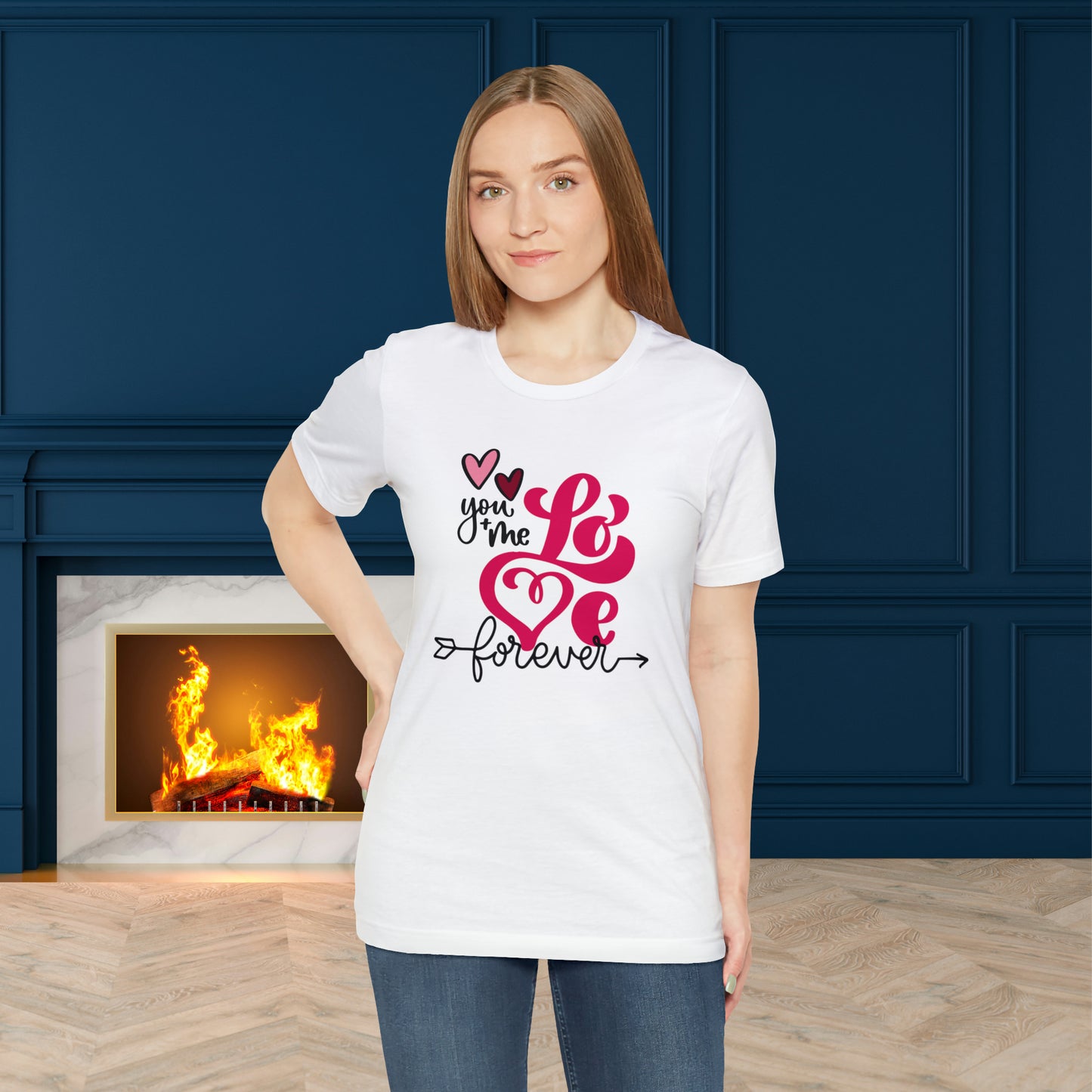 Happy valentines day Unisex Jersey Short Sleeve Tee