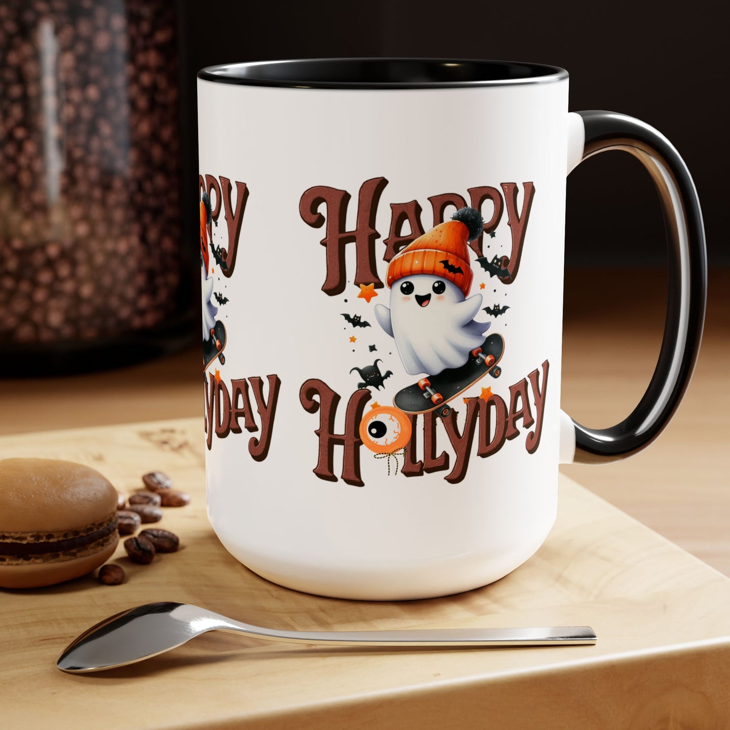 Happy Halloween Coffee Mug, Let's Go Halloween Coffee Mug, Trick or Treat Halloween Coffee Mug, Cute Skeleton Coffee Mug, Spooky Season Halloween Coffee Mug.