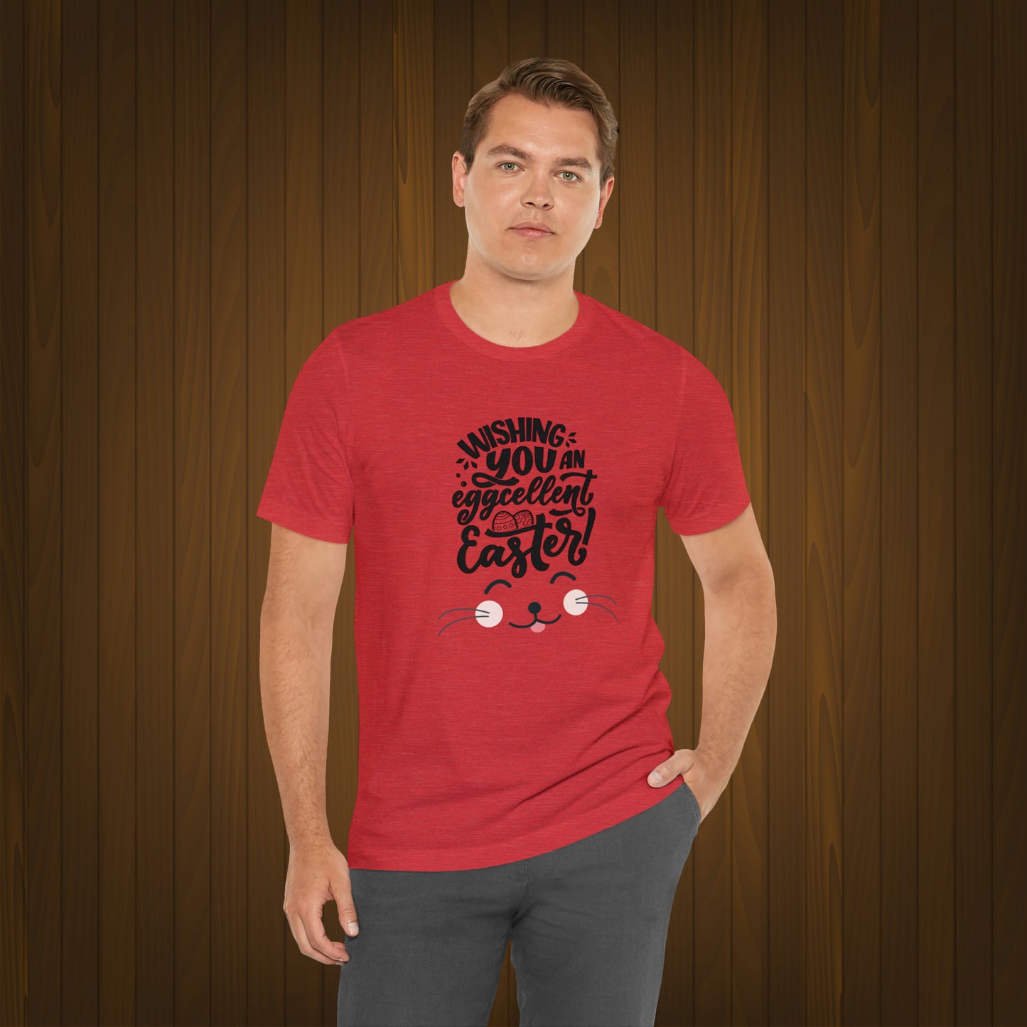 Happy Easter Unisex Jersey Short Sleeve Tee
