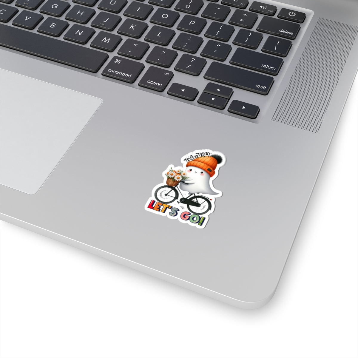Let's Go Cute Ghost Halloween Kiss-Cut Stickers, Happy Halloween Kiss-Cut Stickers, Spooky Season Kiss-Cut Stickers, Trick Or Treat Halloween Kiss-Cut Stickers.