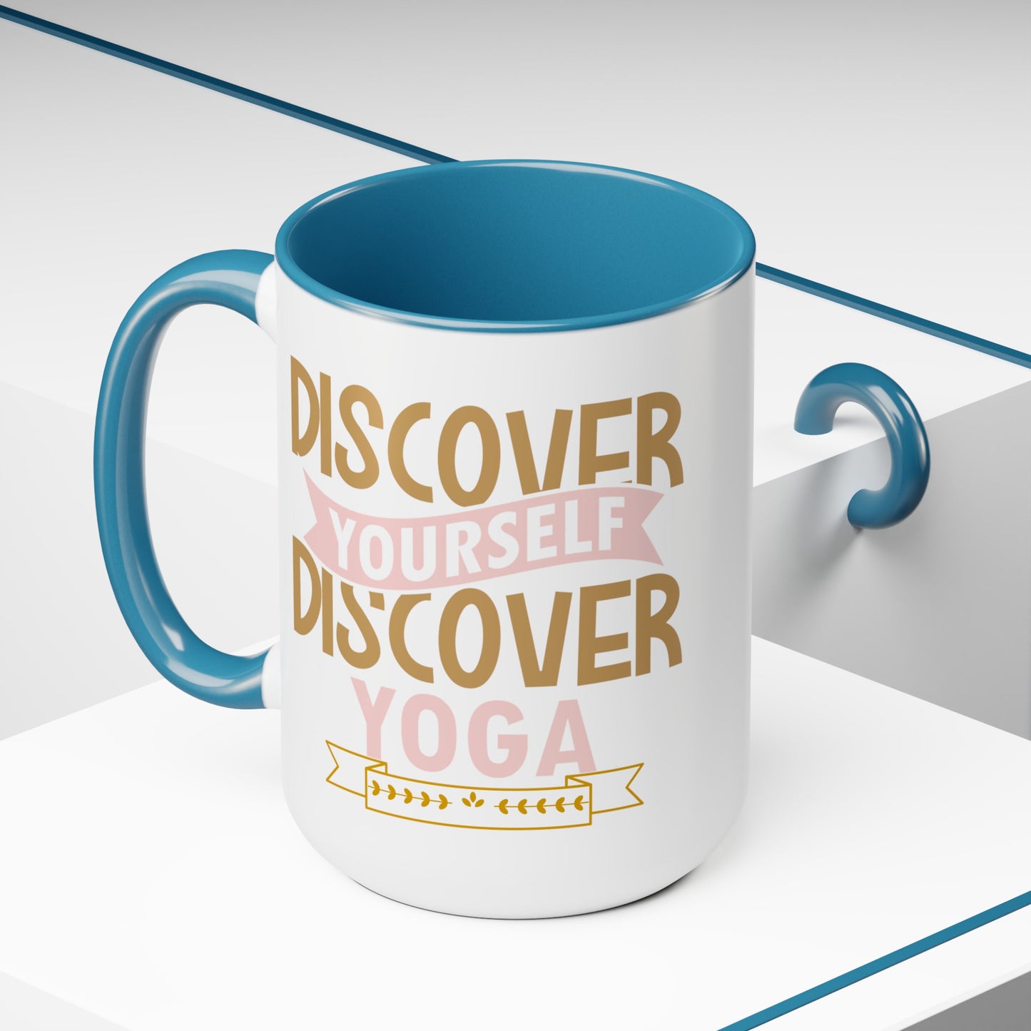 Discover Yourself Discover Yoga Coffee Mug, Cute Yoga Coffee Mug, Yoga lovers Coffee Mug, Yoga Instructor Gift, Gift For Yoga lover, Gift For Yogi.