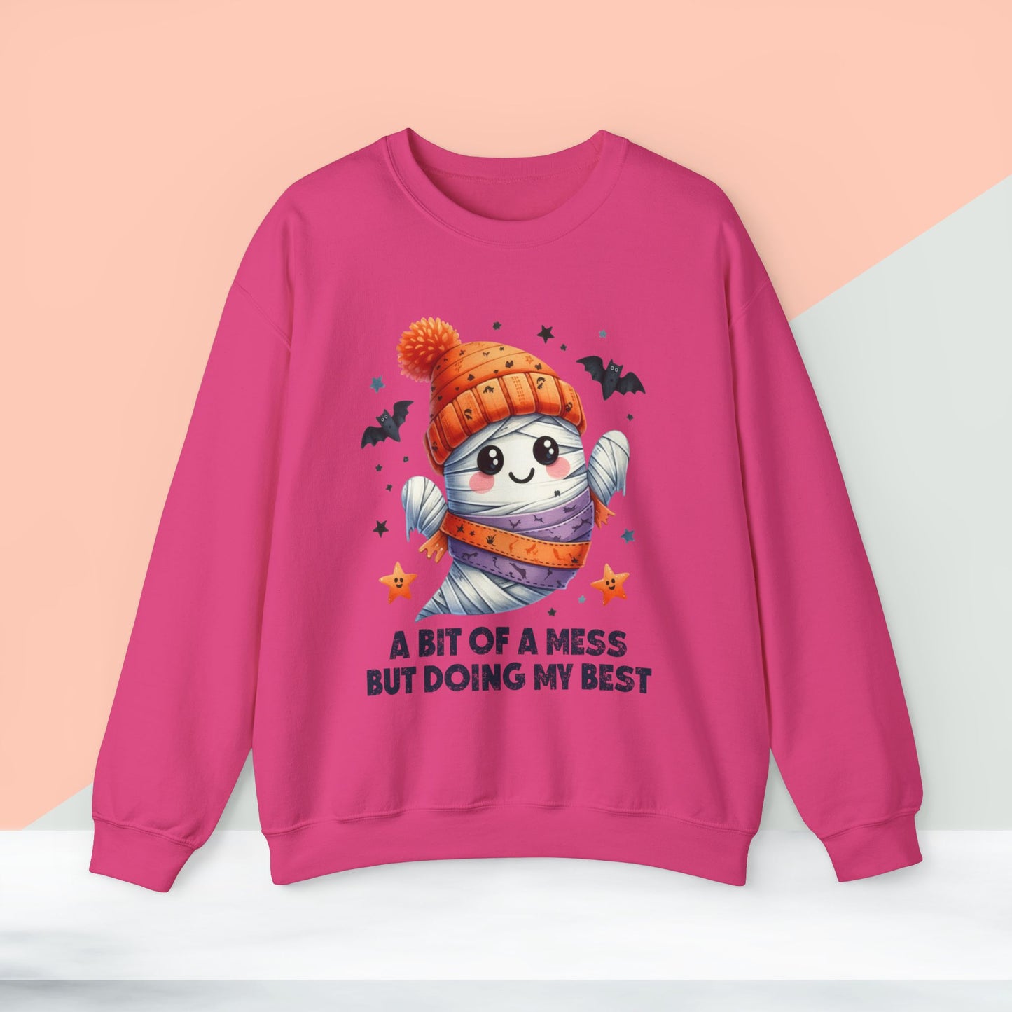 Halloween Sweatshirt, Happy Halloween Sweatshirt - Unisex Heavy Blend Crewneck, Halloween Sweatshirt, Cute Spooky Ghost sweatshirt.