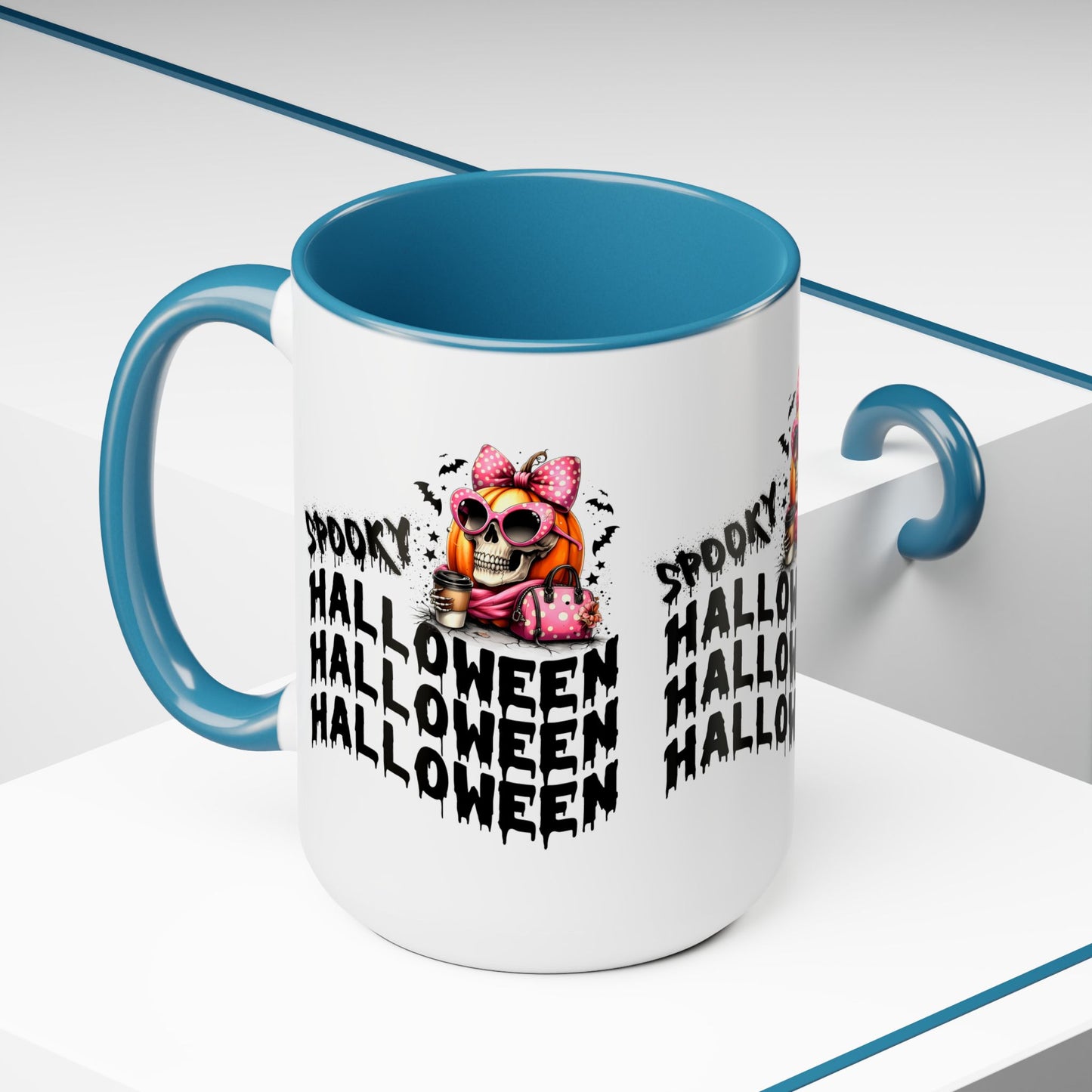 Spooky Halloween Coffee Mug, Beware Halloween Coffee Mug, Trick or Treat Halloween Coffee Mug, Cute Skeleton Coffee Mug, Spooky Season Halloween Coffee Mug.