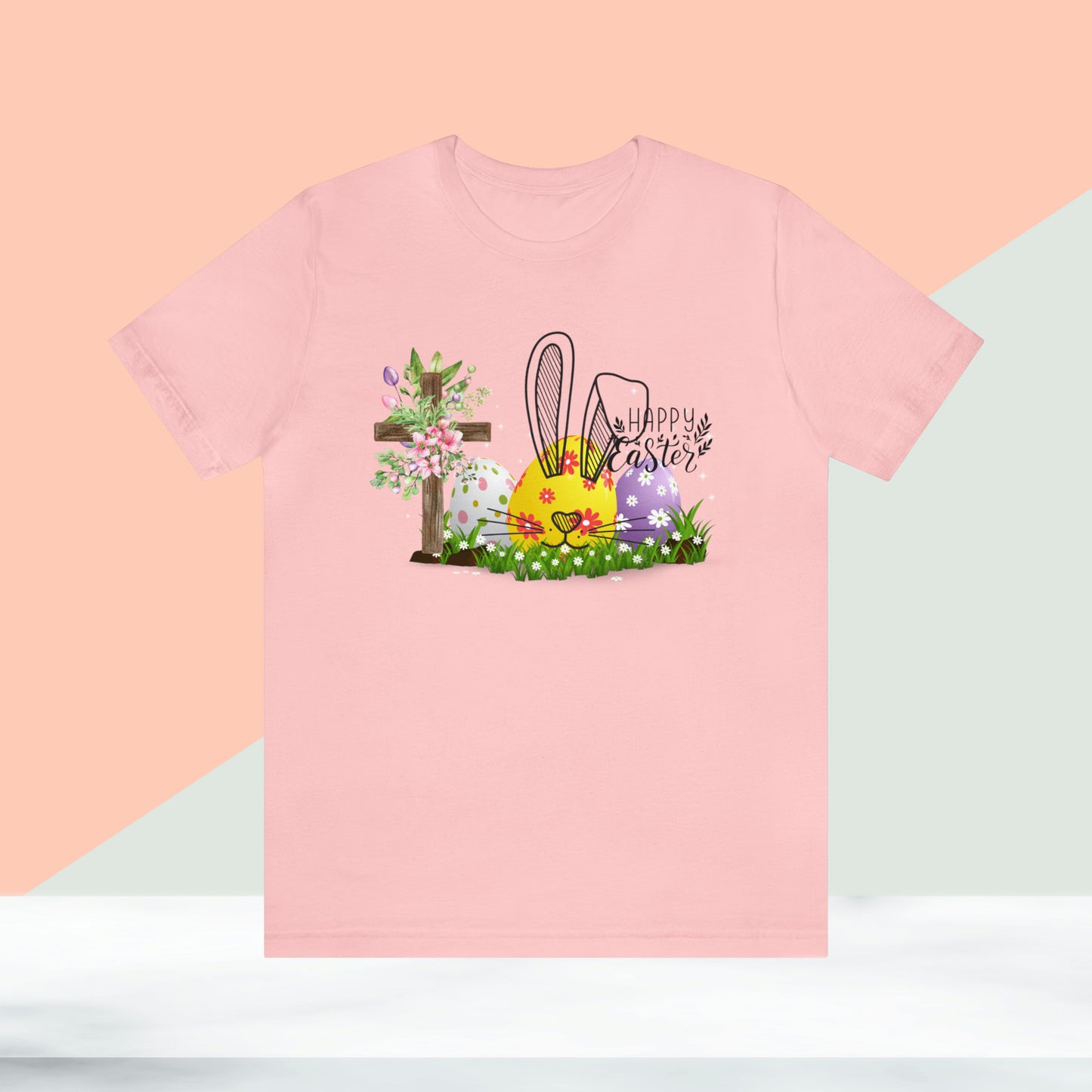 Happy Easter Unisex Jersey Short Sleeve Tee