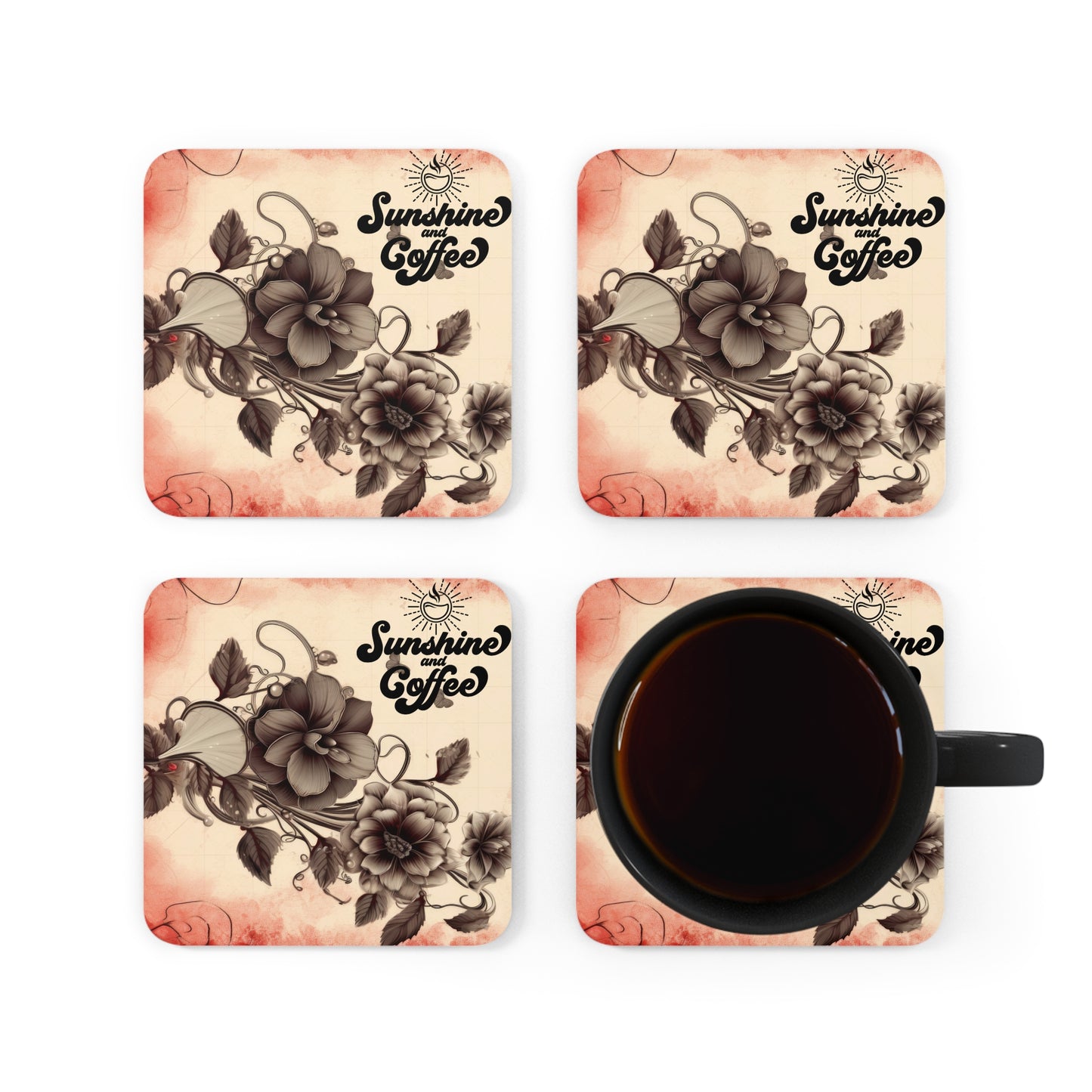 Corkwood Coaster Set