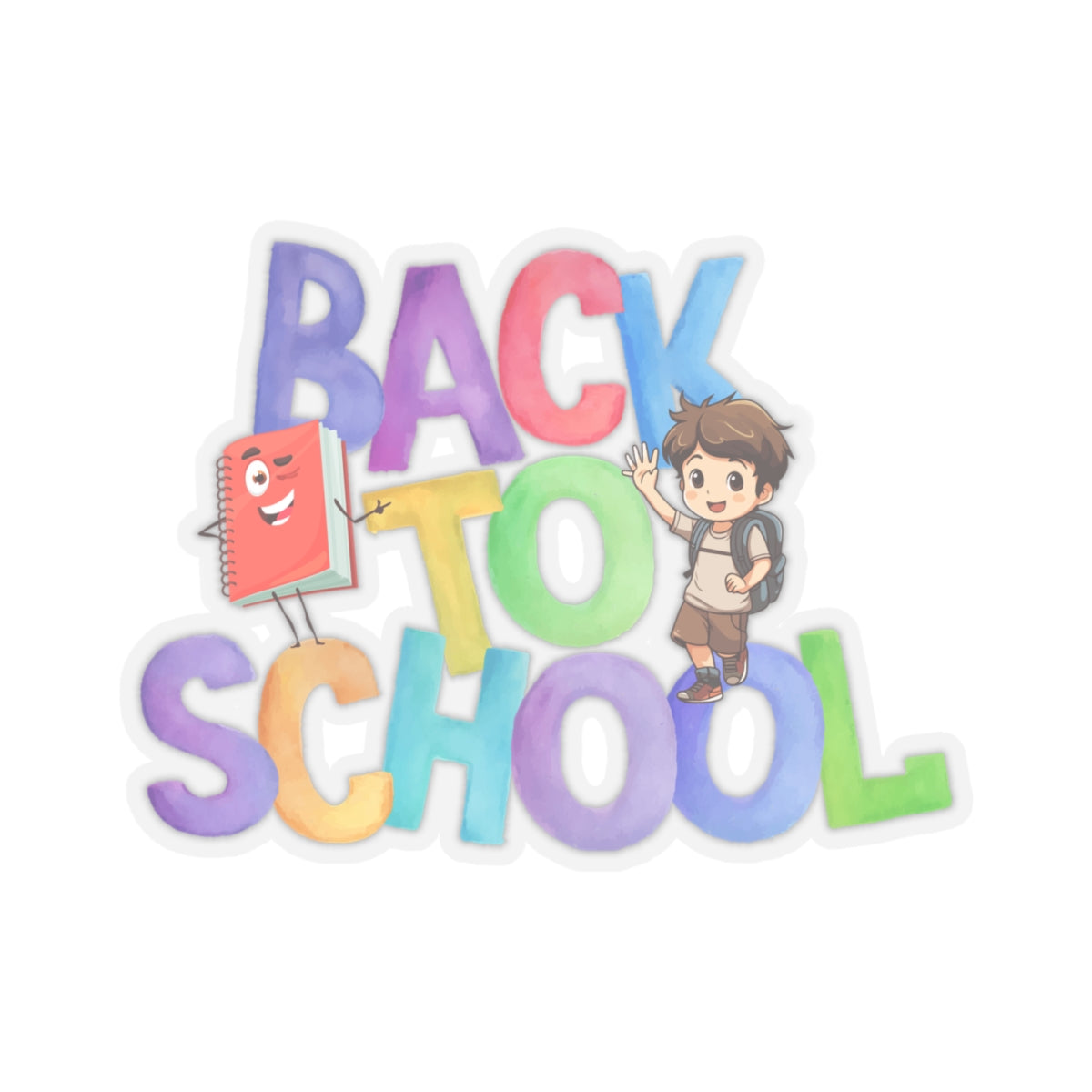 Back To School Kiss-Cut Stickers, First Grade Squad Kiss-Cut Stickers, Gift for First graders, Ready for School, Back to Learning.