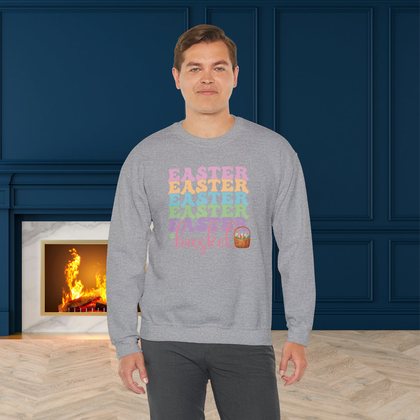 Easter Basket Unisex Crewneck Sweatshirt