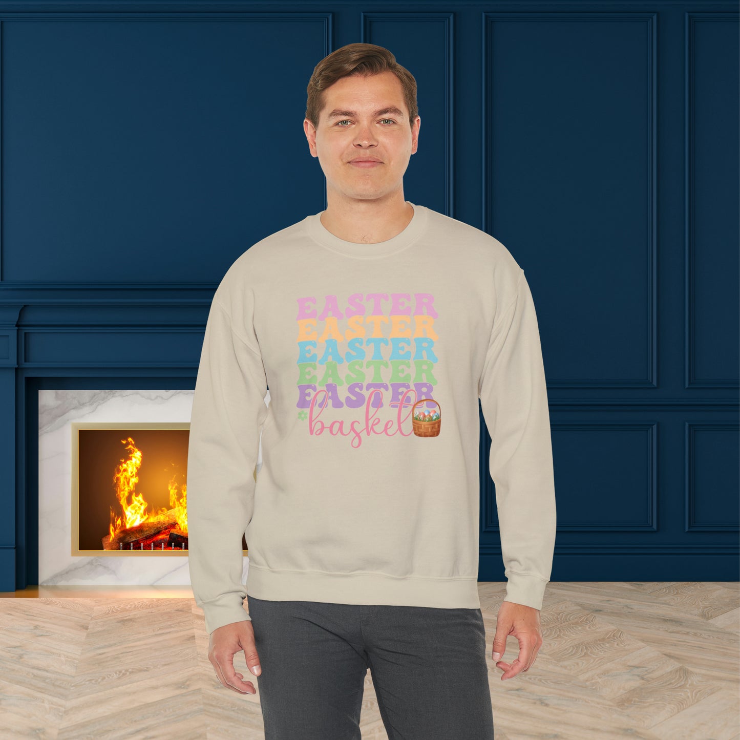 Easter Basket Unisex Crewneck Sweatshirt