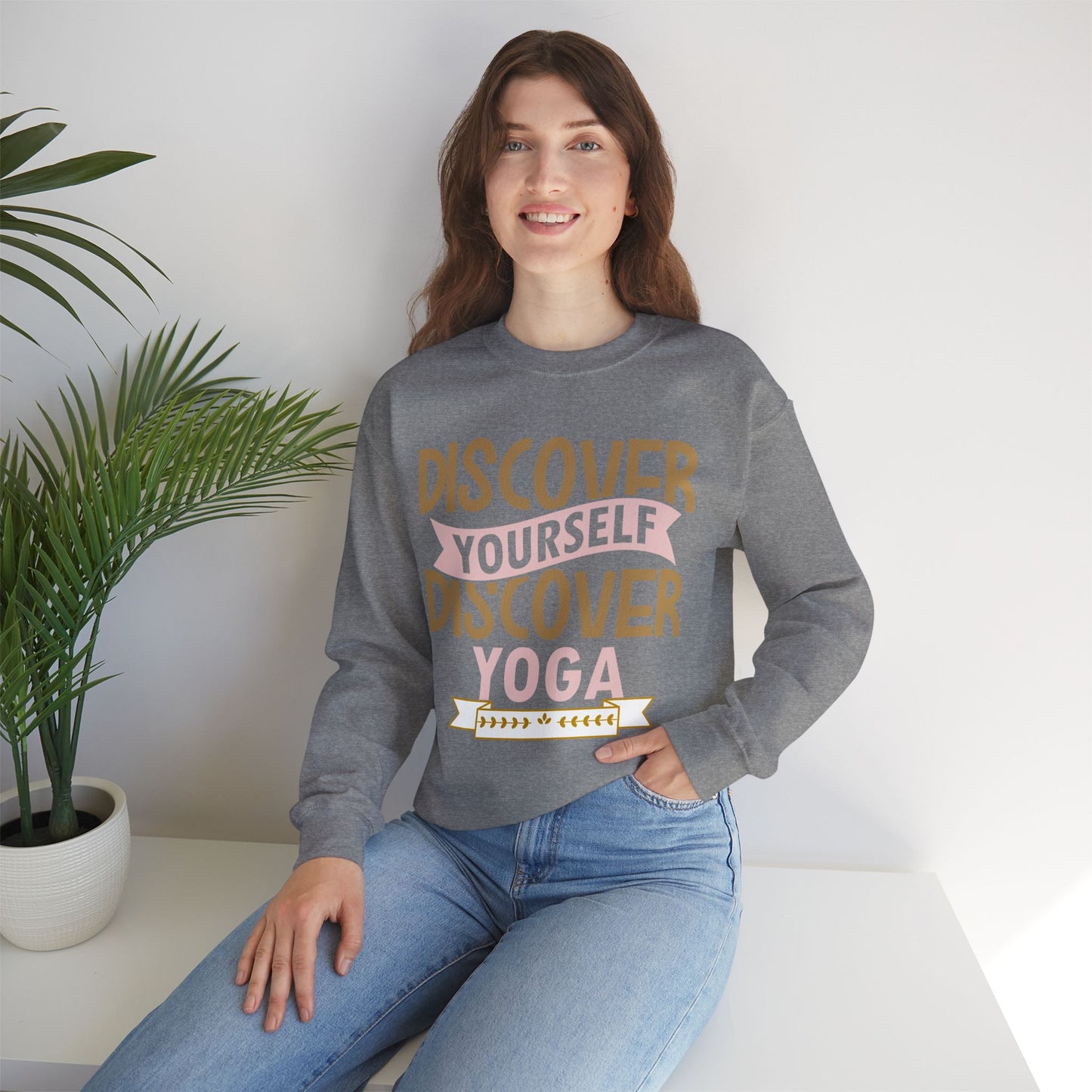 Yoga unisex heavy blend crewneck sweatshirt,Yoga workout Sweatshirt,Yoga lovers Sweatshirt, Yoga Instructor Gift, Gym Sweatshirt, Gift For Yoga lovers, Gift For Yogi.