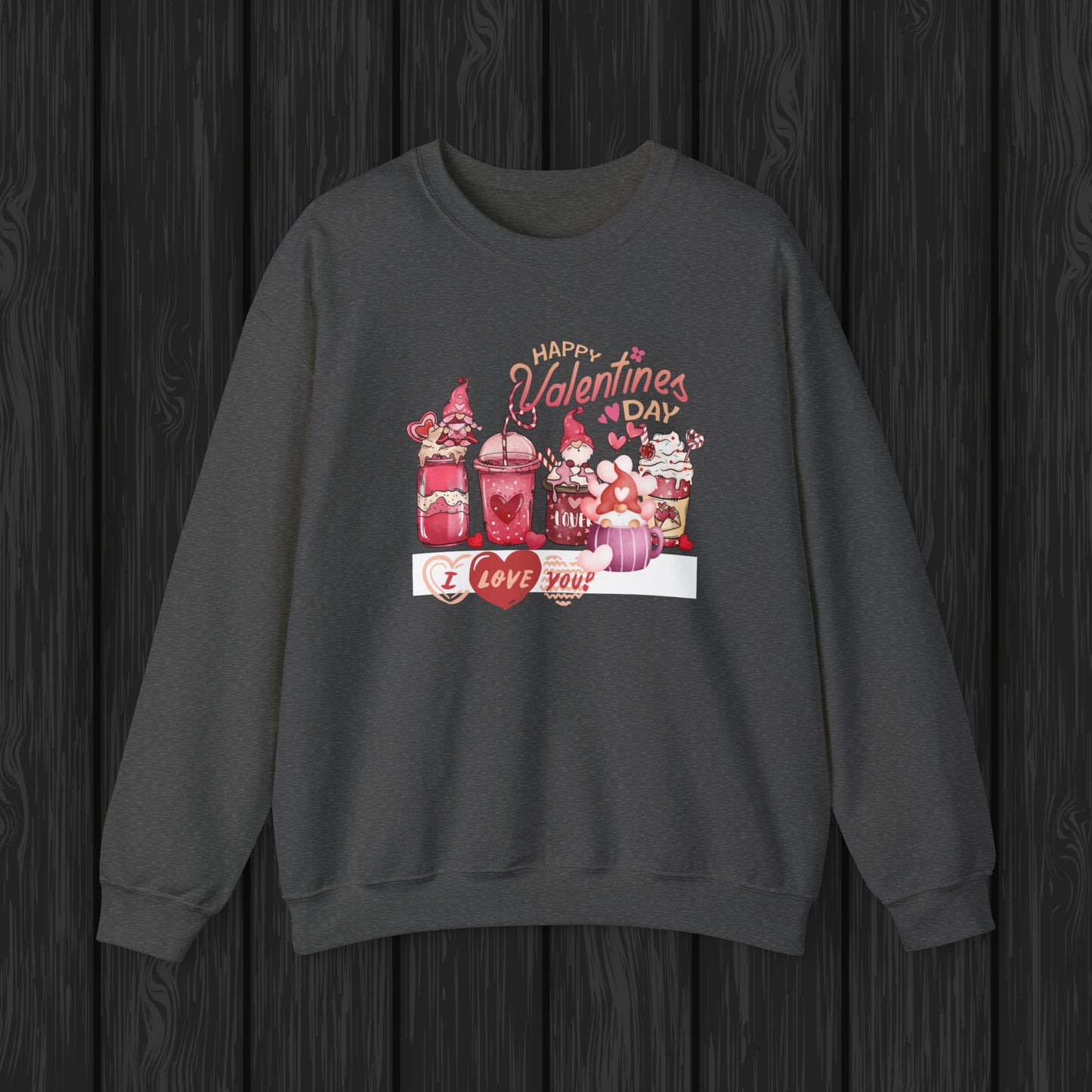 Happy valentines day Unisex Heavy Blend™ Crewneck Sweatshirt