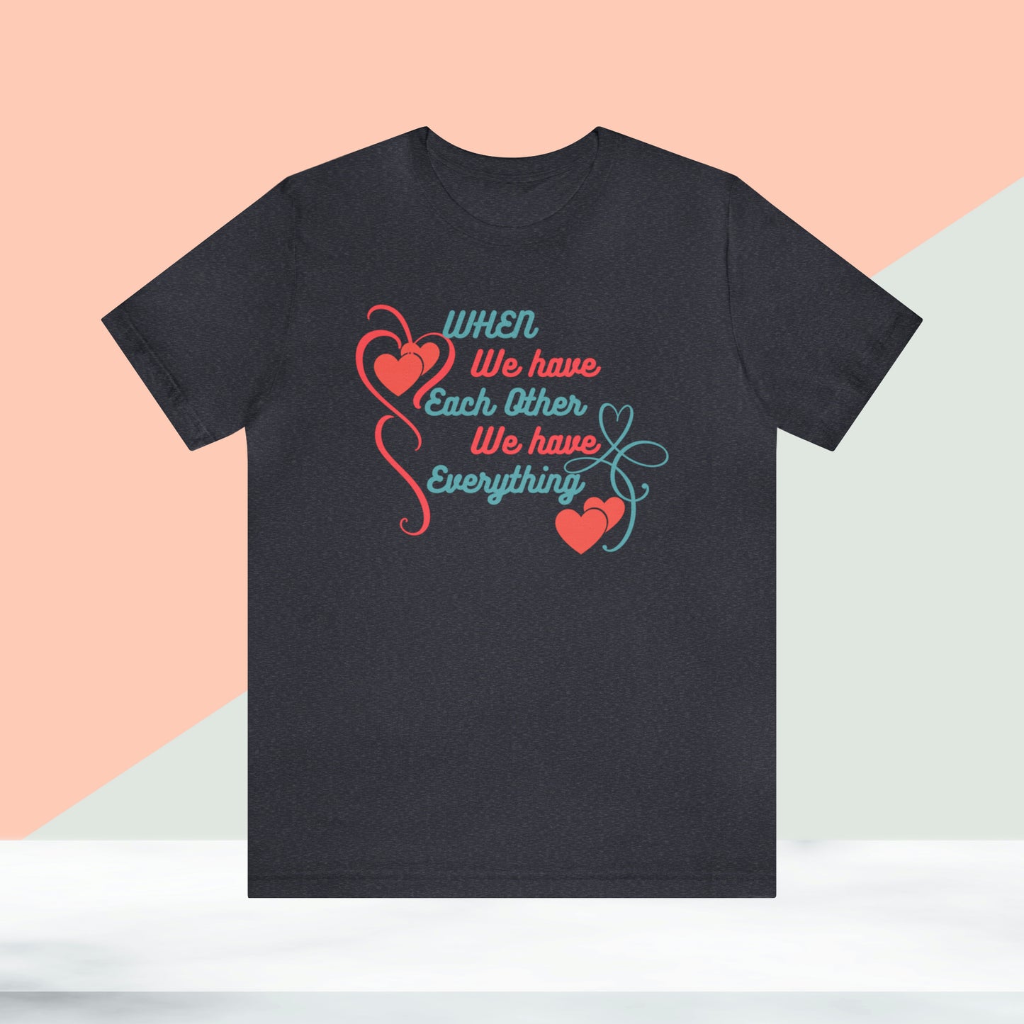 Happy valentines day Unisex Jersey Short Sleeve Tee