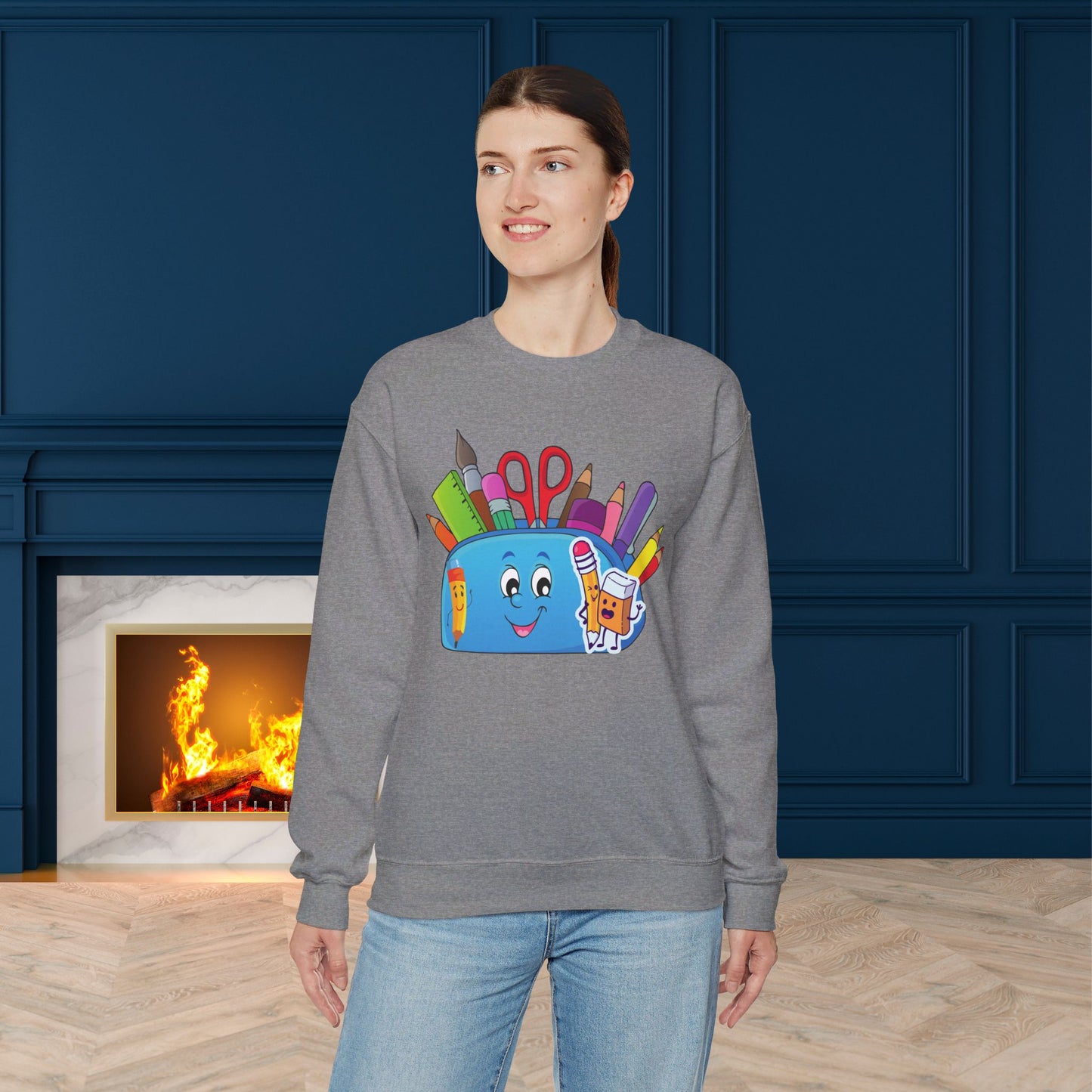 We Love Teachers Sweatshirt, Back To school unisex heavy blend crewneck sweatshirt, Teacher Back To school Sweatshirt. First Day Vibes Sweatshirt.