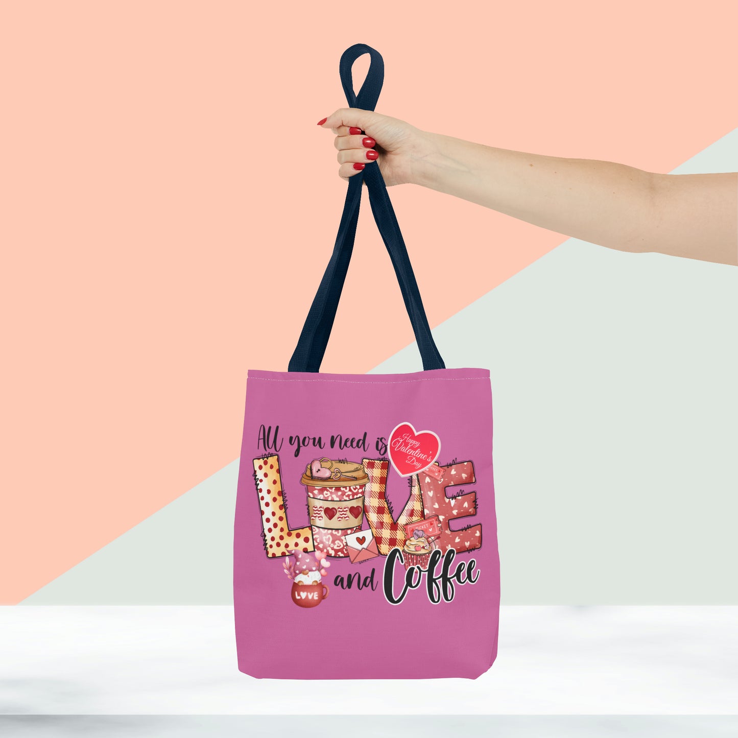 Happy Valentines Day Tote Bag