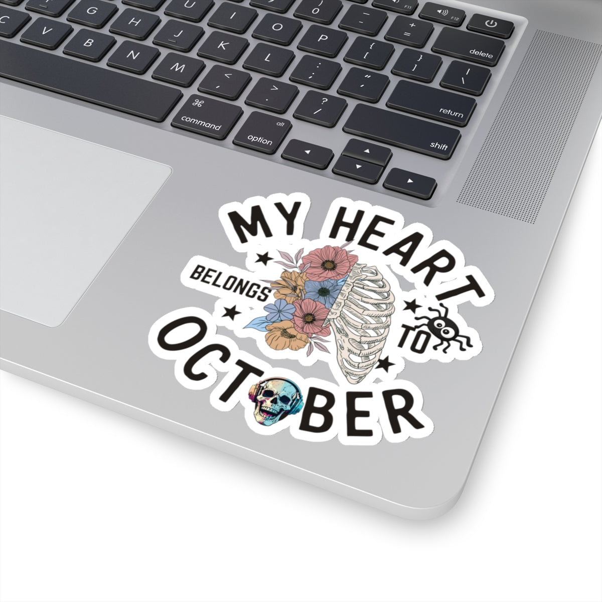 My Heart Belongs To October Kiss-Cut Stickers, Spooky Vibes Happy Halloween Kiss-Cut Stickers, Happy Halloween Kiss-Cut Stickers, Spooky Season Kiss-Cut Stickers, Trick Or Treat Halloween Kiss-Cut Stickers.