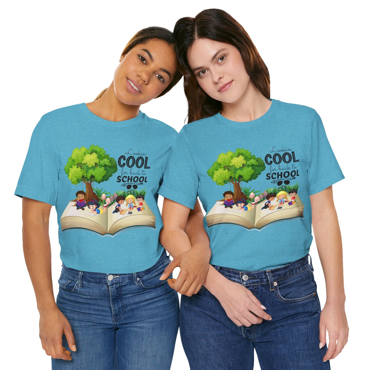 Looking Cool For BackTo School T-Shirt, Hello Teacher T-Shirt, Back To School T-Shirt, Teach Love Inspire Teacher Shirt, Teacher Back To school unisex jersey short sleeve.First Day Vibes T-Shirt.