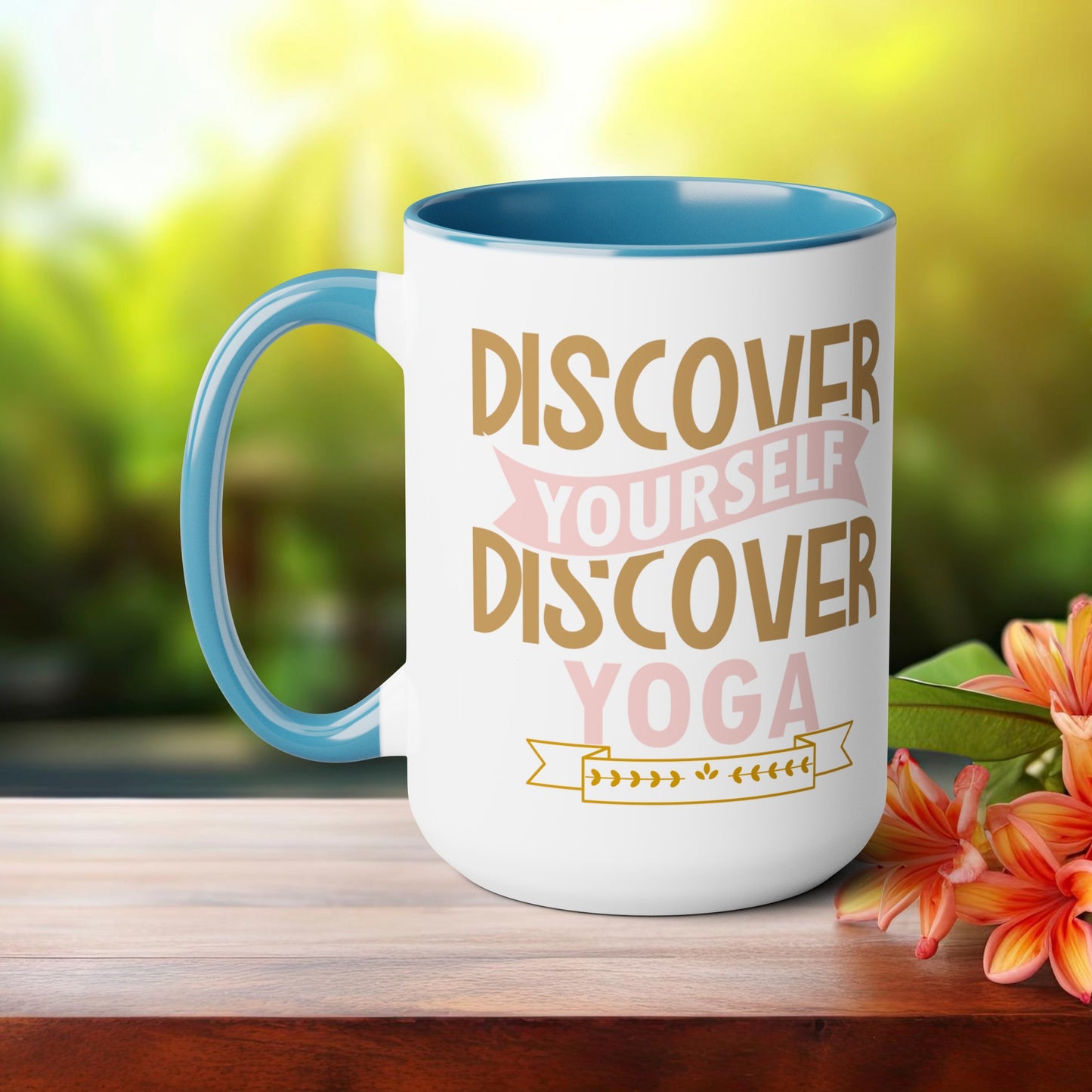 Discover Yourself Discover Yoga Coffee Mug, Cute Yoga Coffee Mug, Yoga lovers Coffee Mug, Yoga Instructor Gift, Gift For Yoga lover, Gift For Yogi.