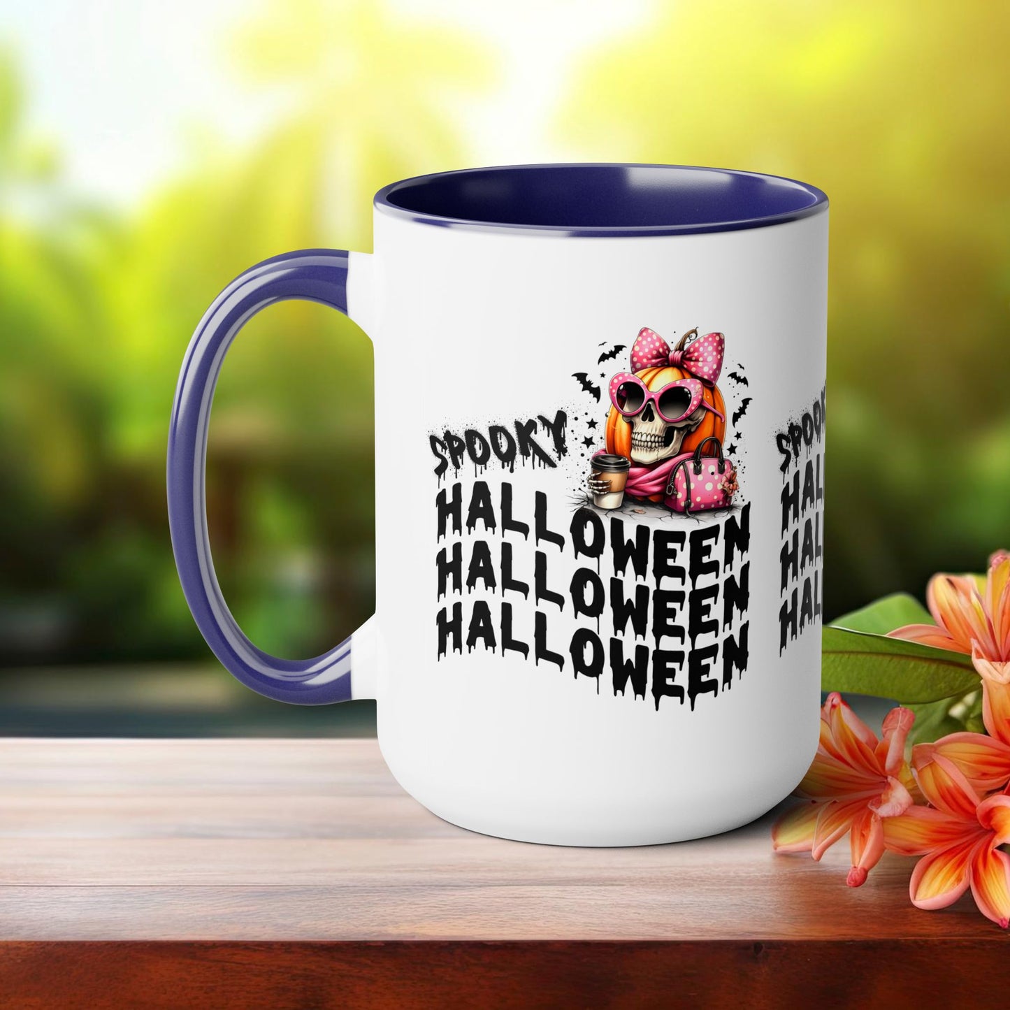 Spooky Halloween Coffee Mug, Beware Halloween Coffee Mug, Trick or Treat Halloween Coffee Mug, Cute Skeleton Coffee Mug, Spooky Season Halloween Coffee Mug.