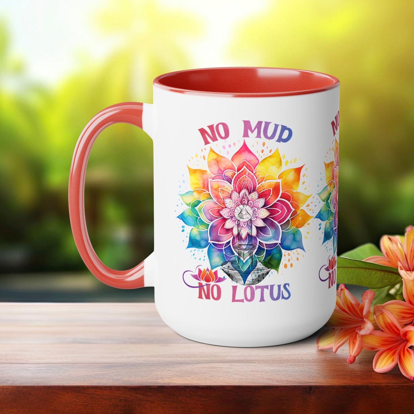 No Mud No Lotus Yoga Coffee Mug, Cute Yoga Coffee Mug, Yoga lovers Coffee Mug, Yoga Instructor Gift, Gift For Yoga lover, Gift For Yogi.