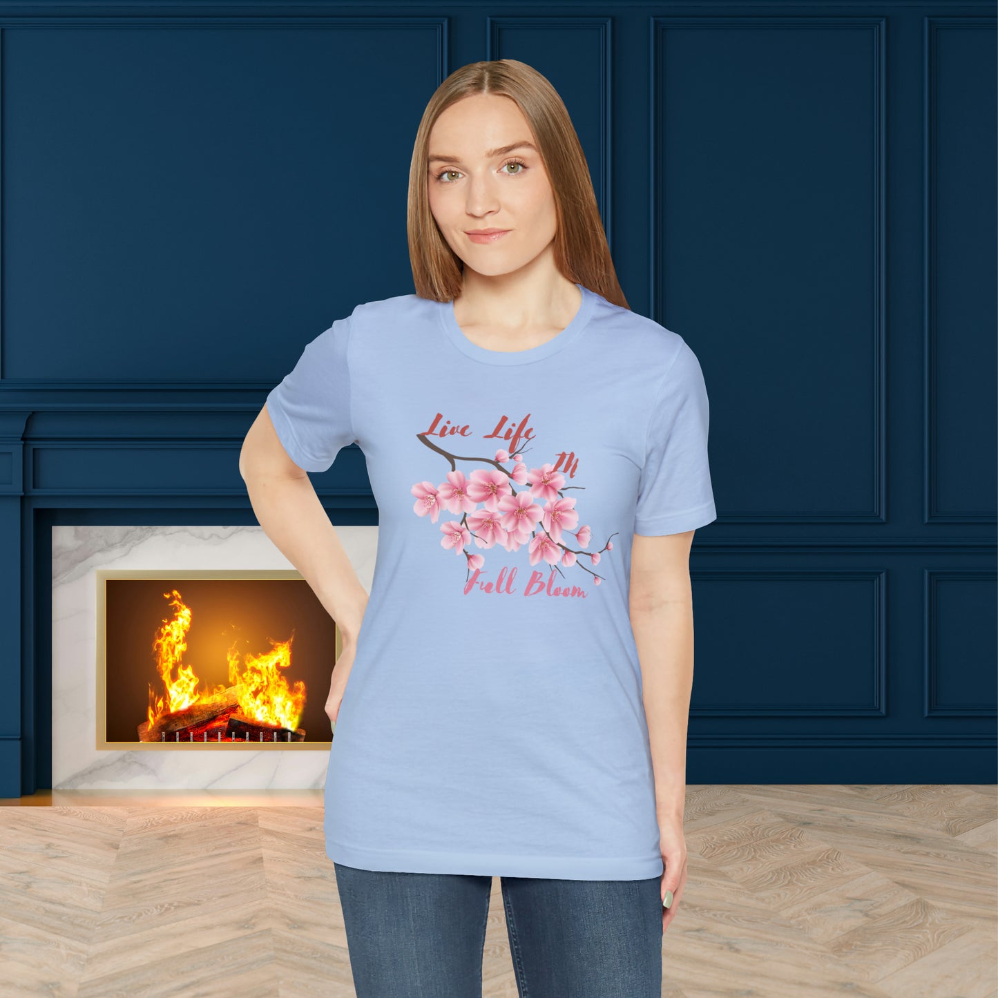 Spring Unisex T-shirt, Spring Flowers Trendy Shirt.