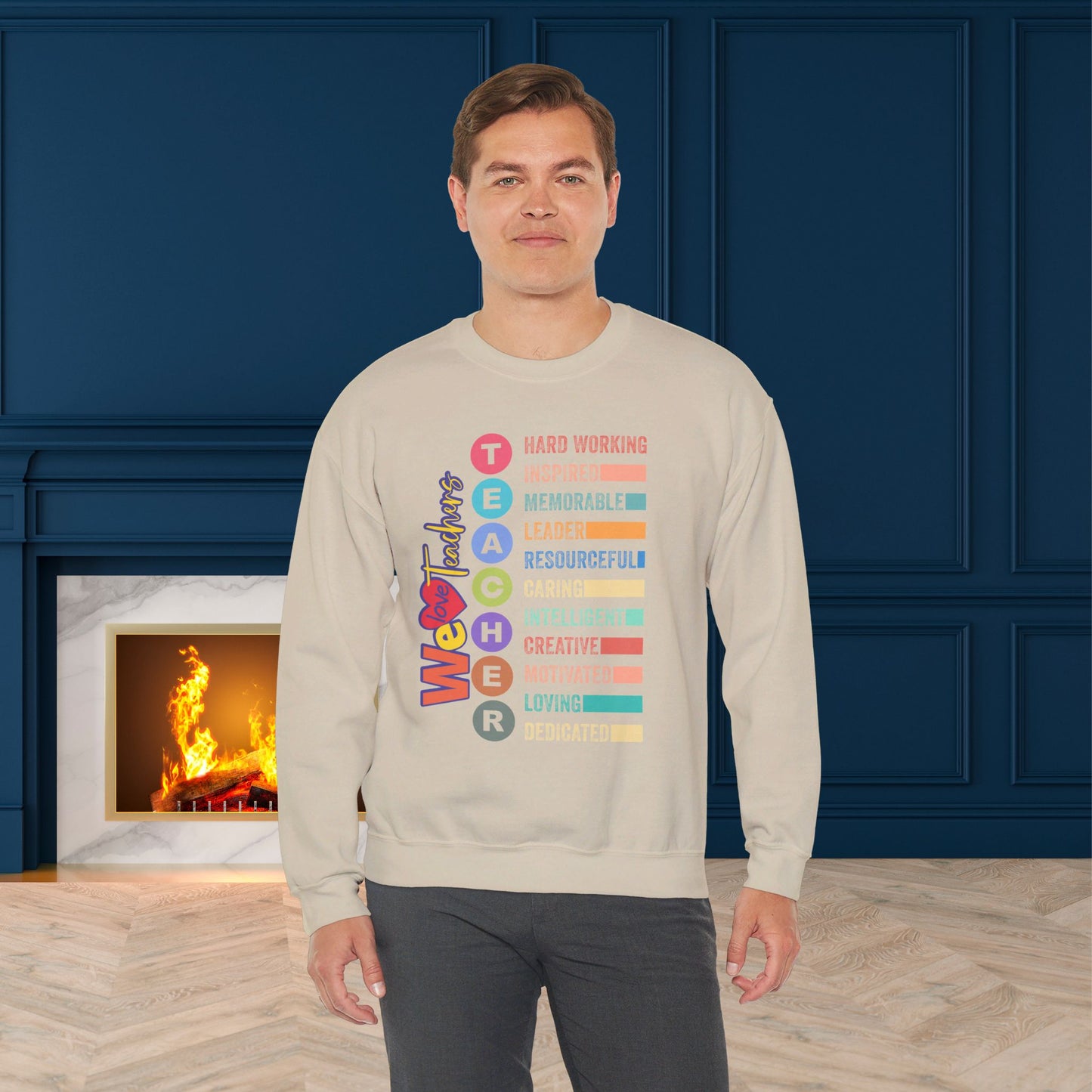 We Love Teachers Sweatshirt, Back To school unisex heavy blend crewneck sweatshirt, Teacher Back To school Sweatshirt. First Day Vibes Sweatshirt.