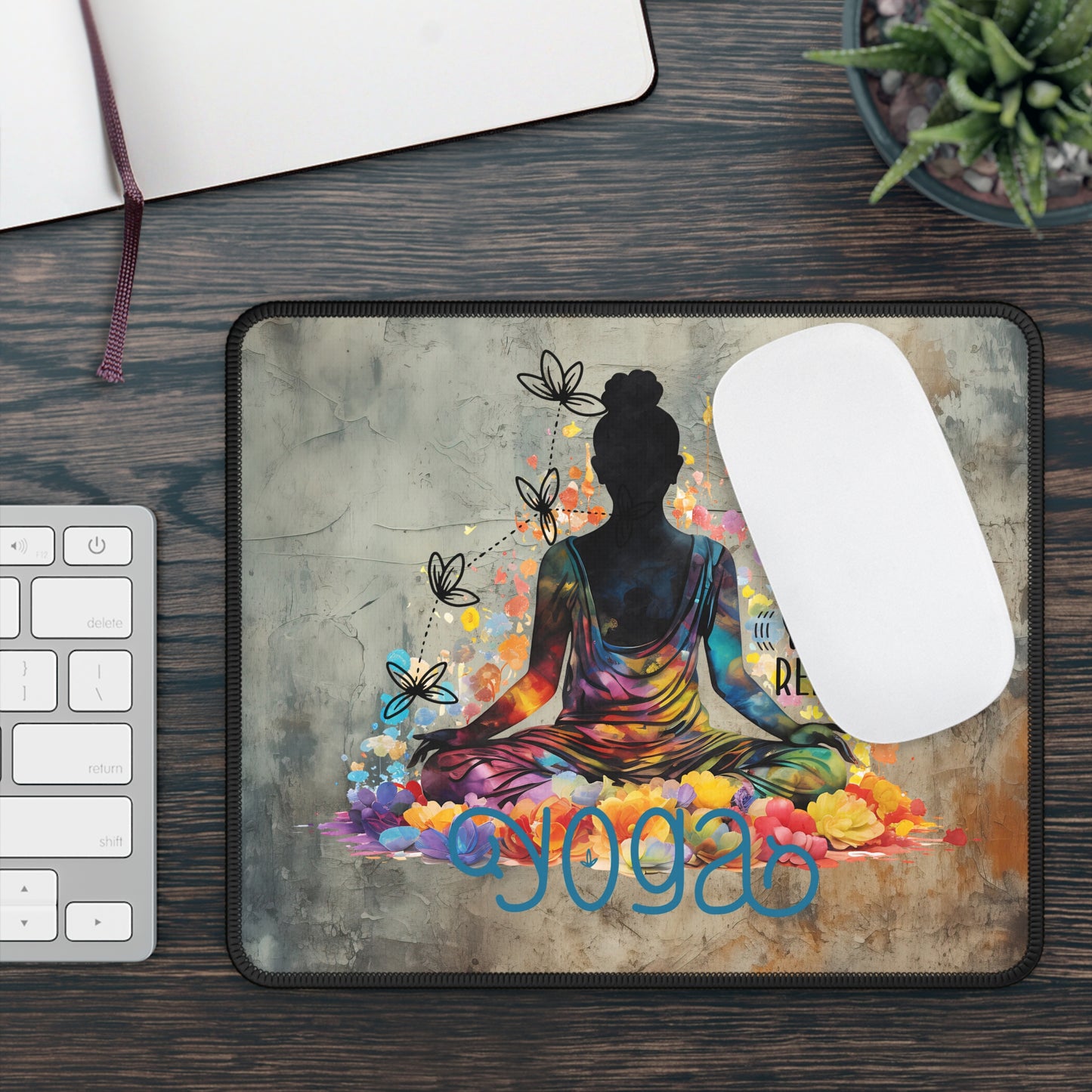 Eat sleep Yoga Repeat Yoga Mouse Pad,Unique Gift For Meditation And Yoga Lover, Cute Yoga Mouse Pad, Mindful Yoga Gift, Yoga lover Mouse Pad, Yoga Instructor Gift, Gift For Yoga lovers, Gift For Yogi.