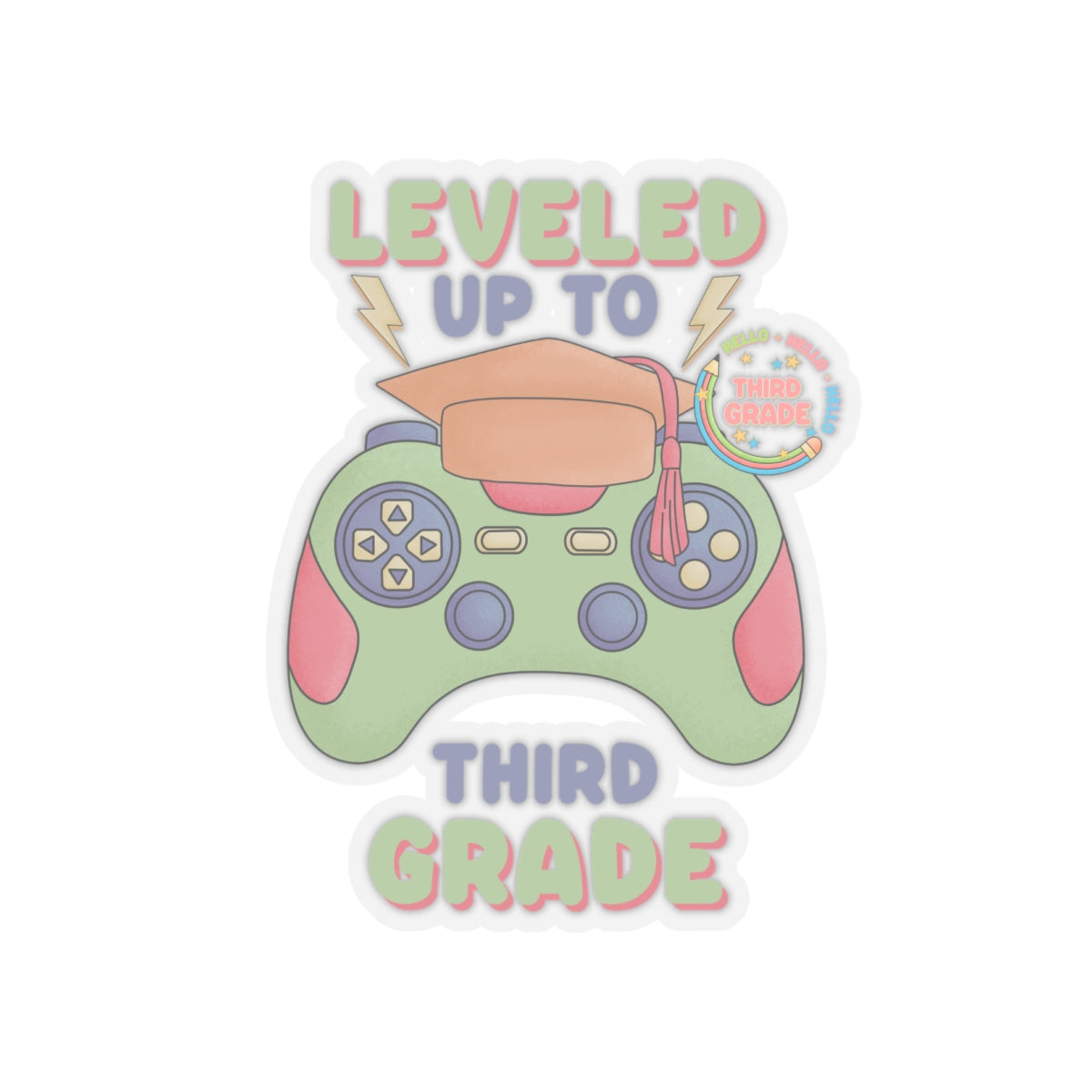 Back To School Kiss-Cut Stickers, First Grade Squad Kiss-Cut Stickers, Gift for First graders, Ready for School, Back to Learning.