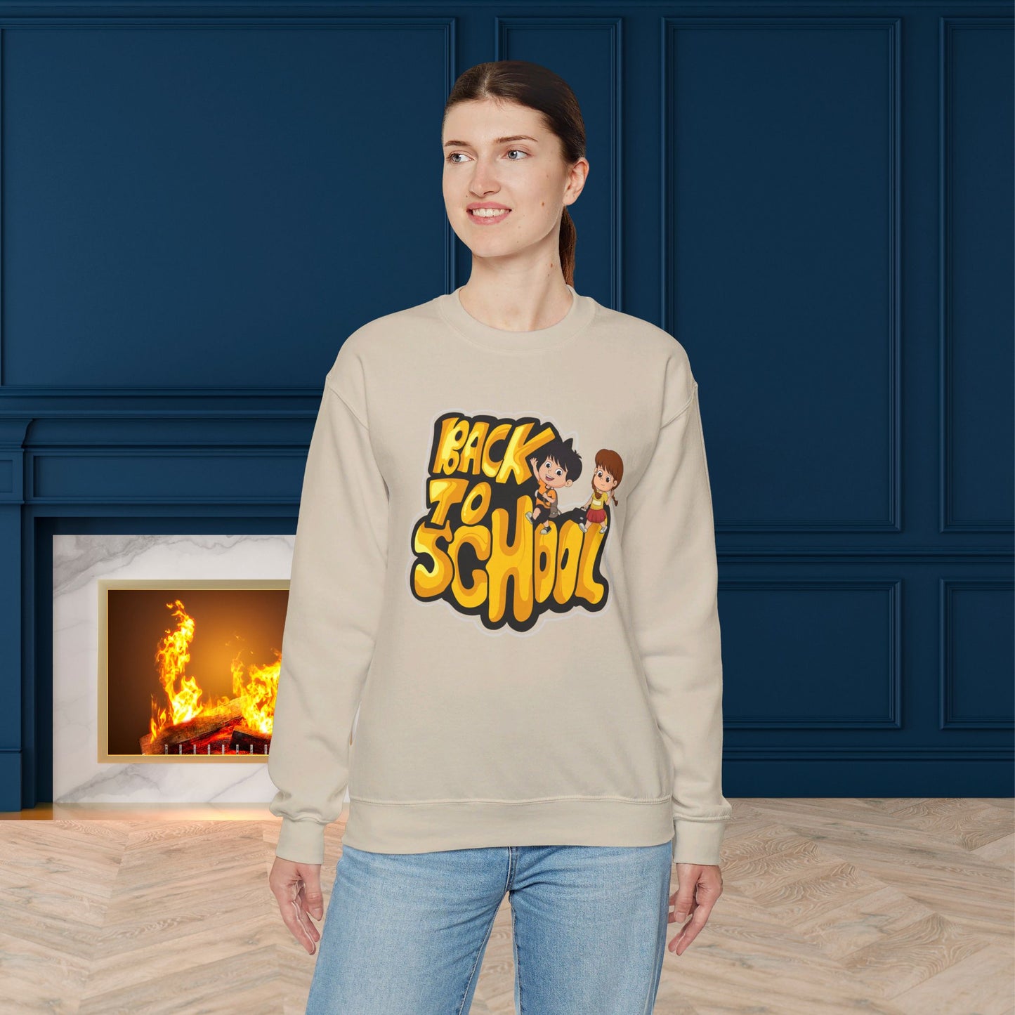 Back To school unisex heavy blend crewneck sweatshirt, We Love Teachers Sweatshirt,Teacher Back To school Sweatshirt. First Day Vibes Sweatshirt.