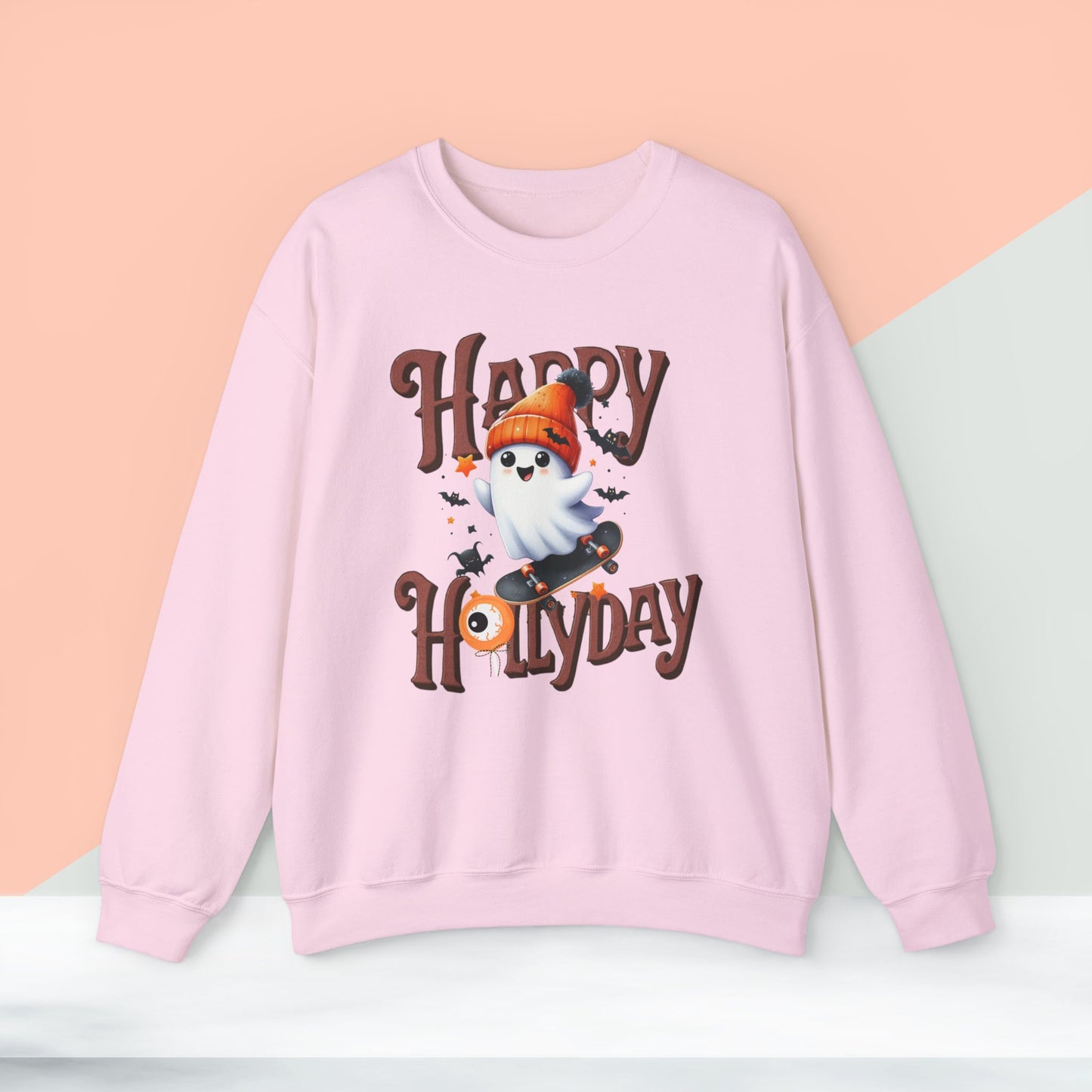 Happy Halloween Sweatshirt, Happy Halloween Sweatshirt - Unisex Heavy Blend Crewneck, Halloween Sweatshirt, Cute Spooky Ghost sweatshirt.