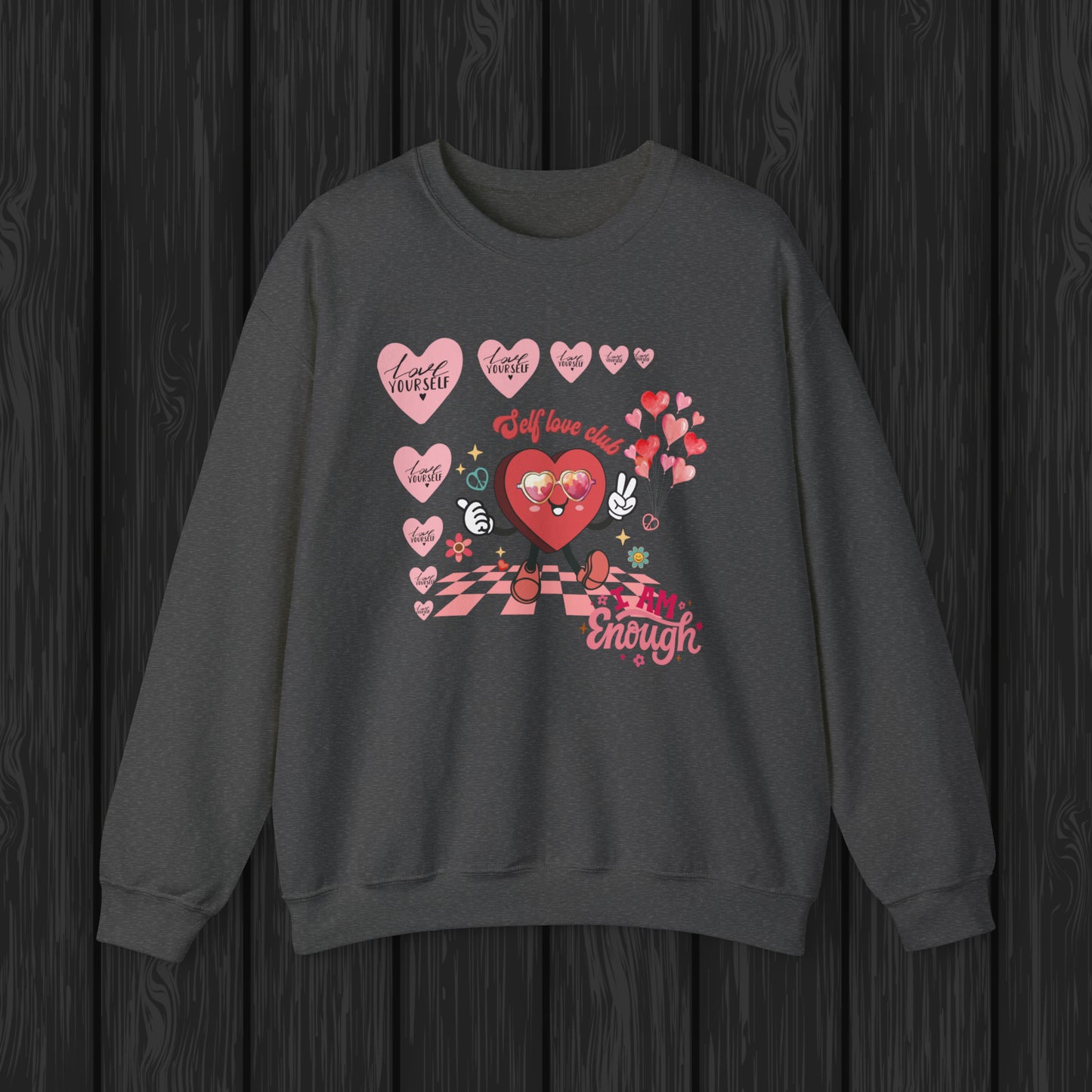 Happy valentines day Unisex Heavy Blend™ Crewneck Sweatshirt