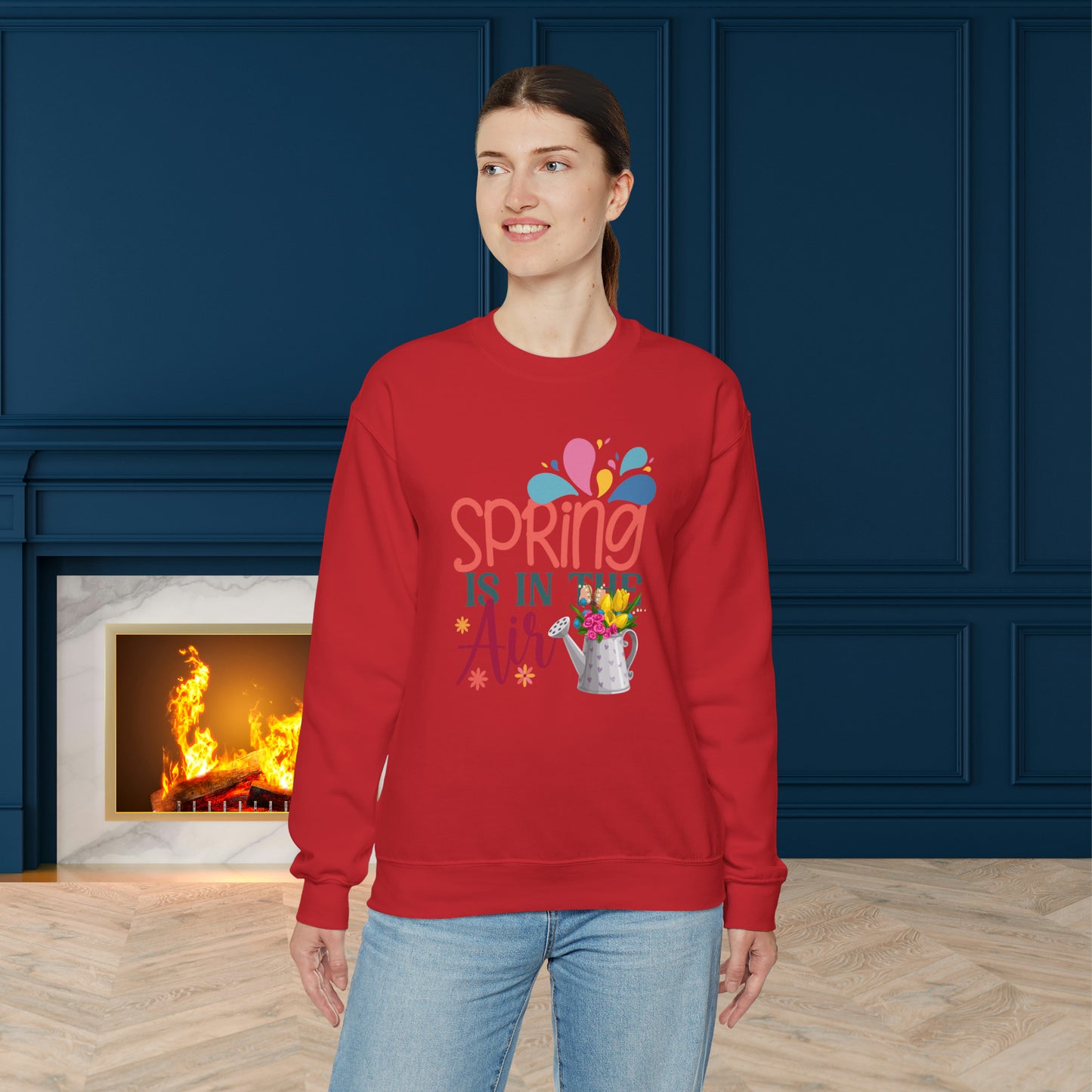 Spring The Is In The Air Unisex Crewneck Sweatshirt