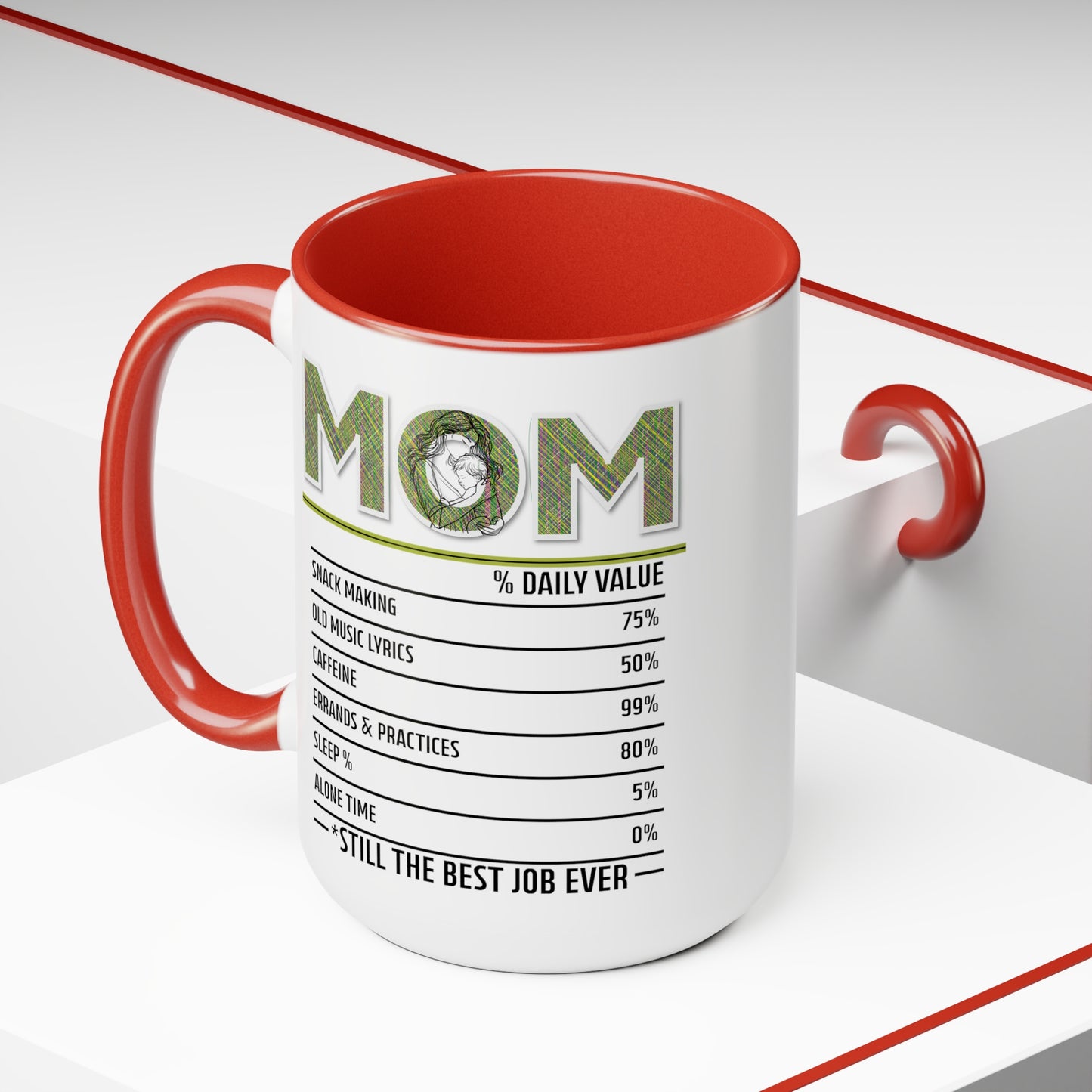 Happy Mother's dayTow-Tone Coffee Mug.15oz, Gift for mom, Mama's Coffee Mug